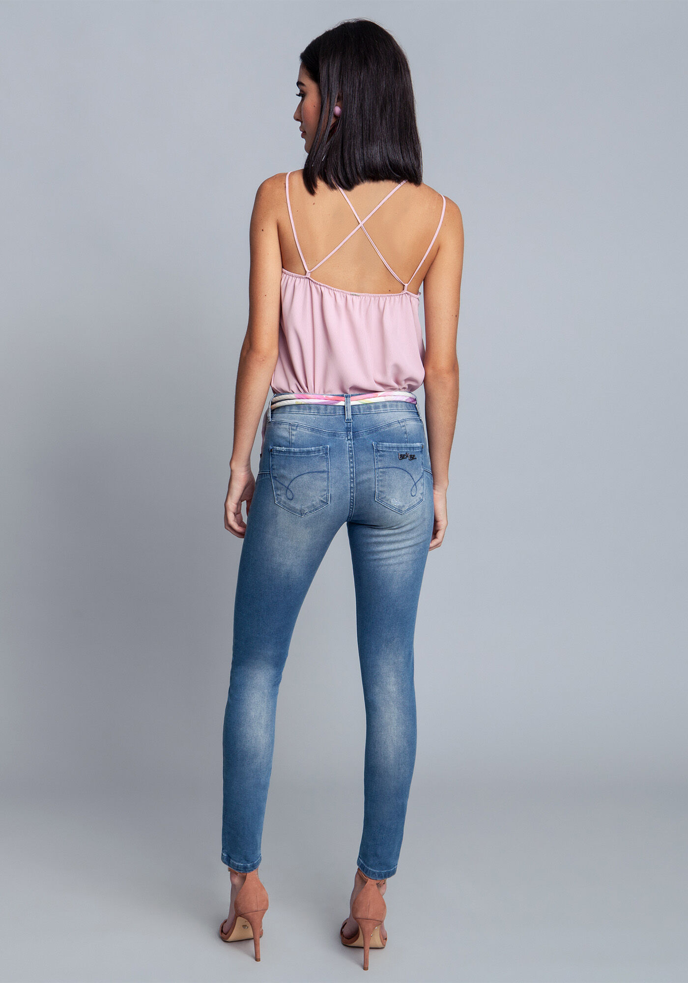 Cal&ccedil;a Jeans Com Elastano Sirena, , large.