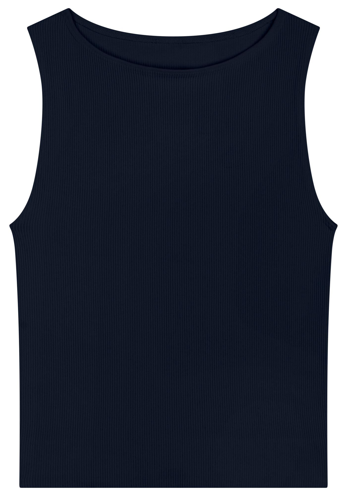 Blusa Curta Sem Mangas Em Malha Seamless, , large.