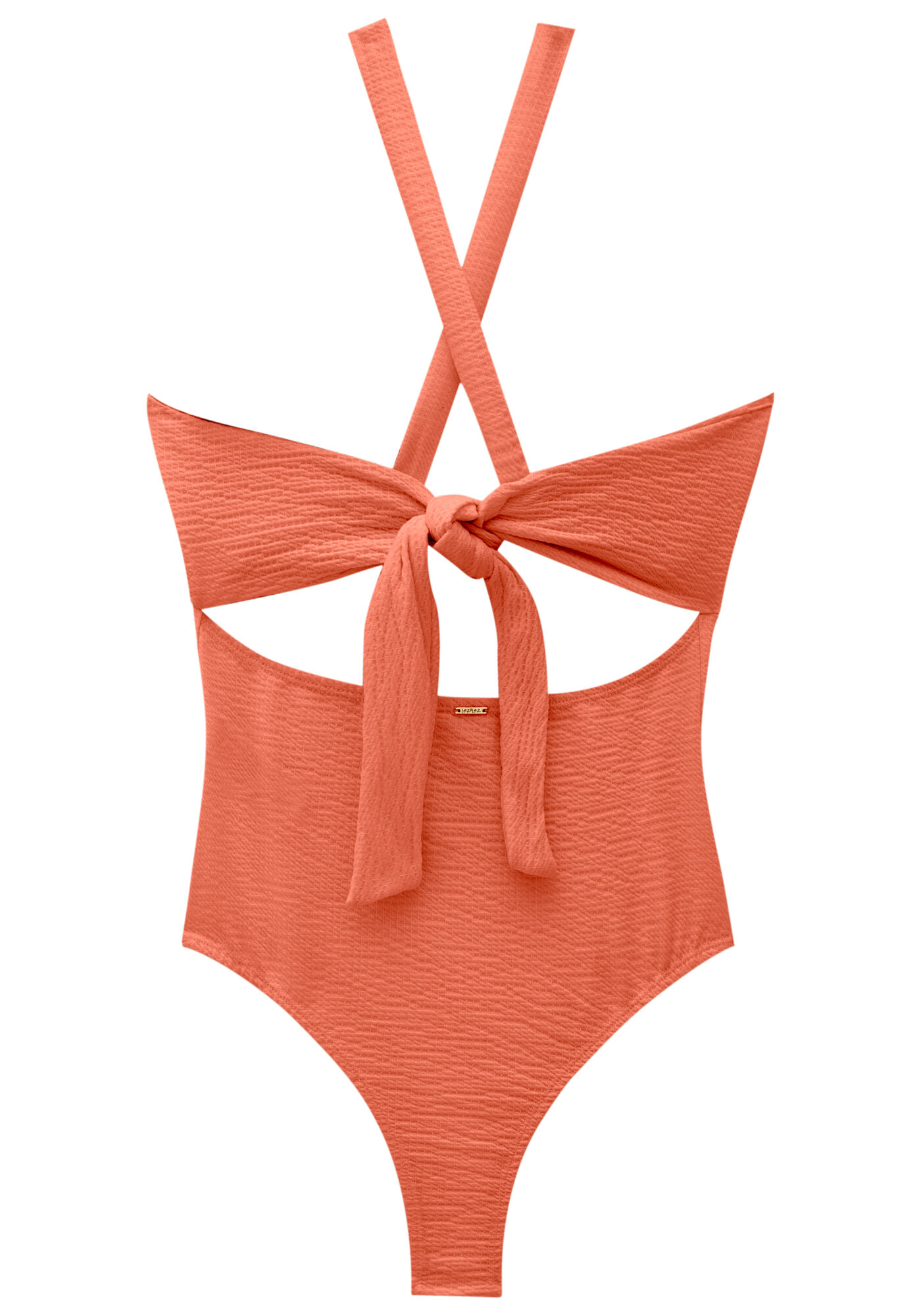 Body com Al&ccedil;as em Malha com Recorte Busto, LARANJA VERBENA, large.