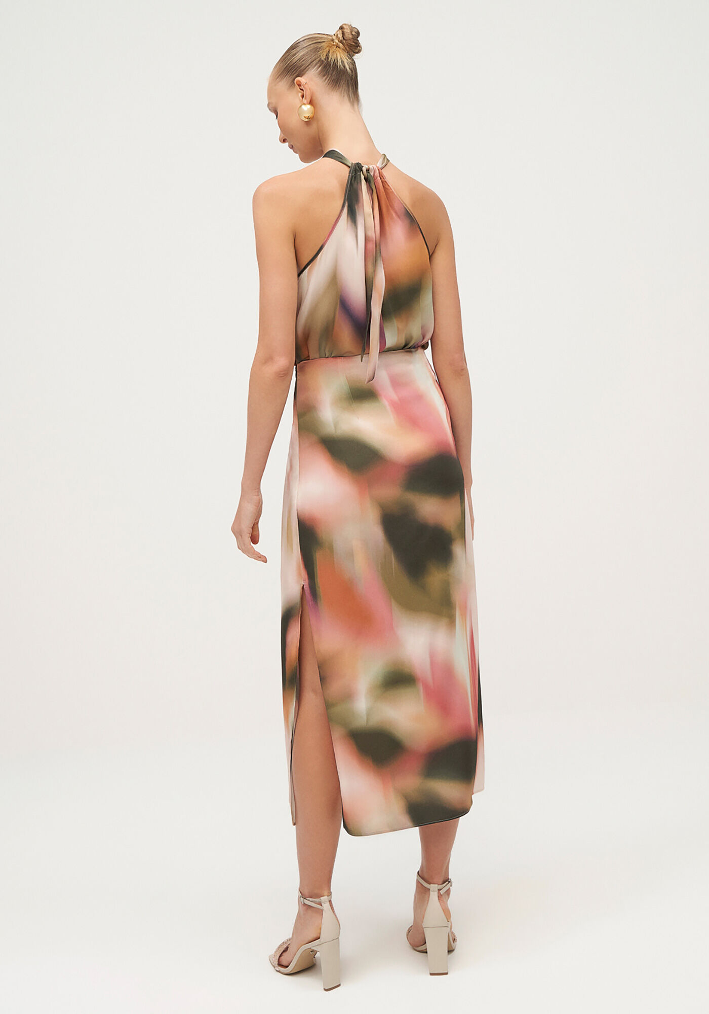 Saia Midi Reta em Viscose Estampada, , large.