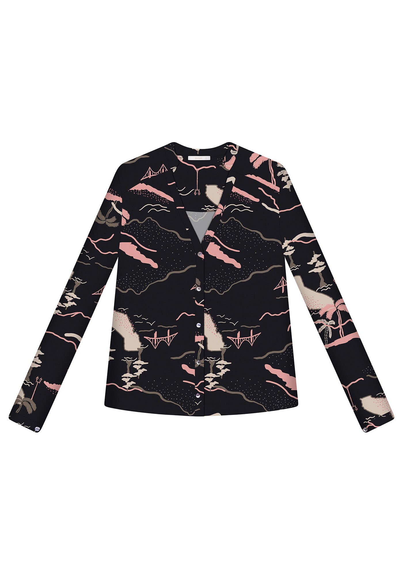 Blusa Manga Longa Estampa, , large.