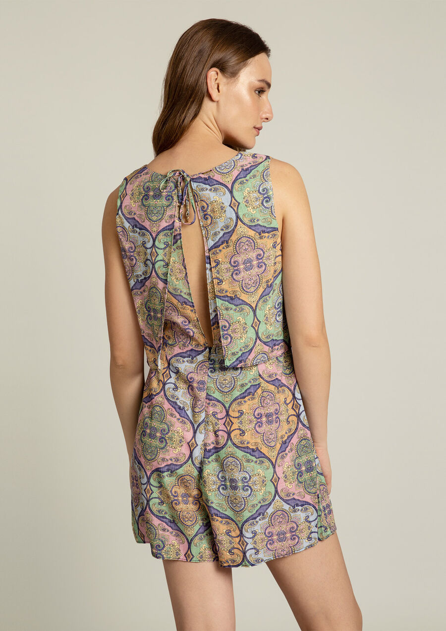 Macacão Curto Estampa, . Macacão Curto Estampa, , large.