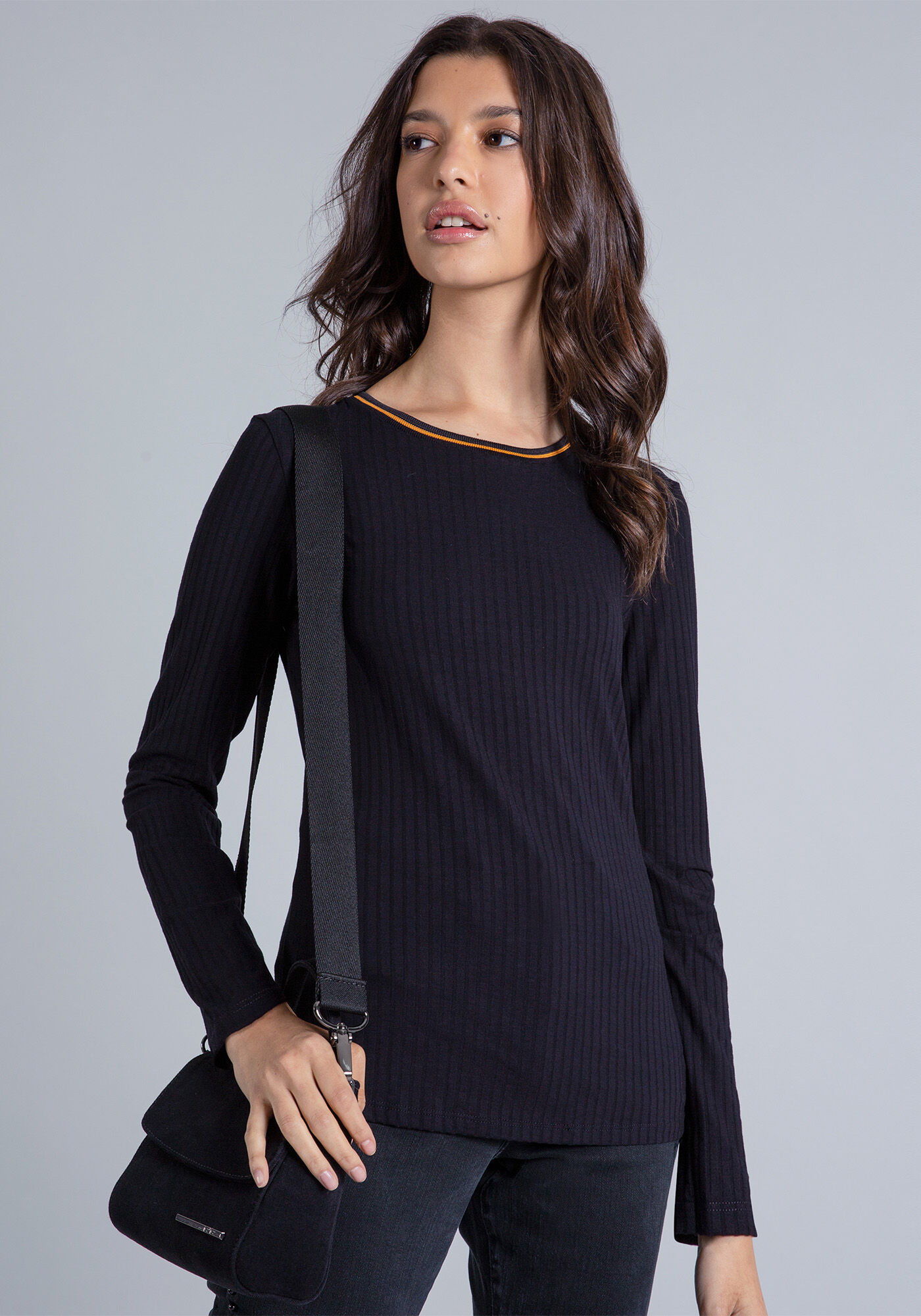 Blusa Manga Longa Retil&iacute;nea, , large.