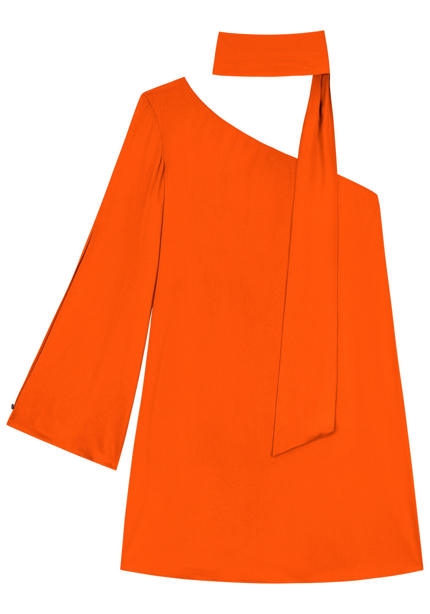 Vestido Curto Ombro S&oacute; com Len&ccedil;o Decote, , large.