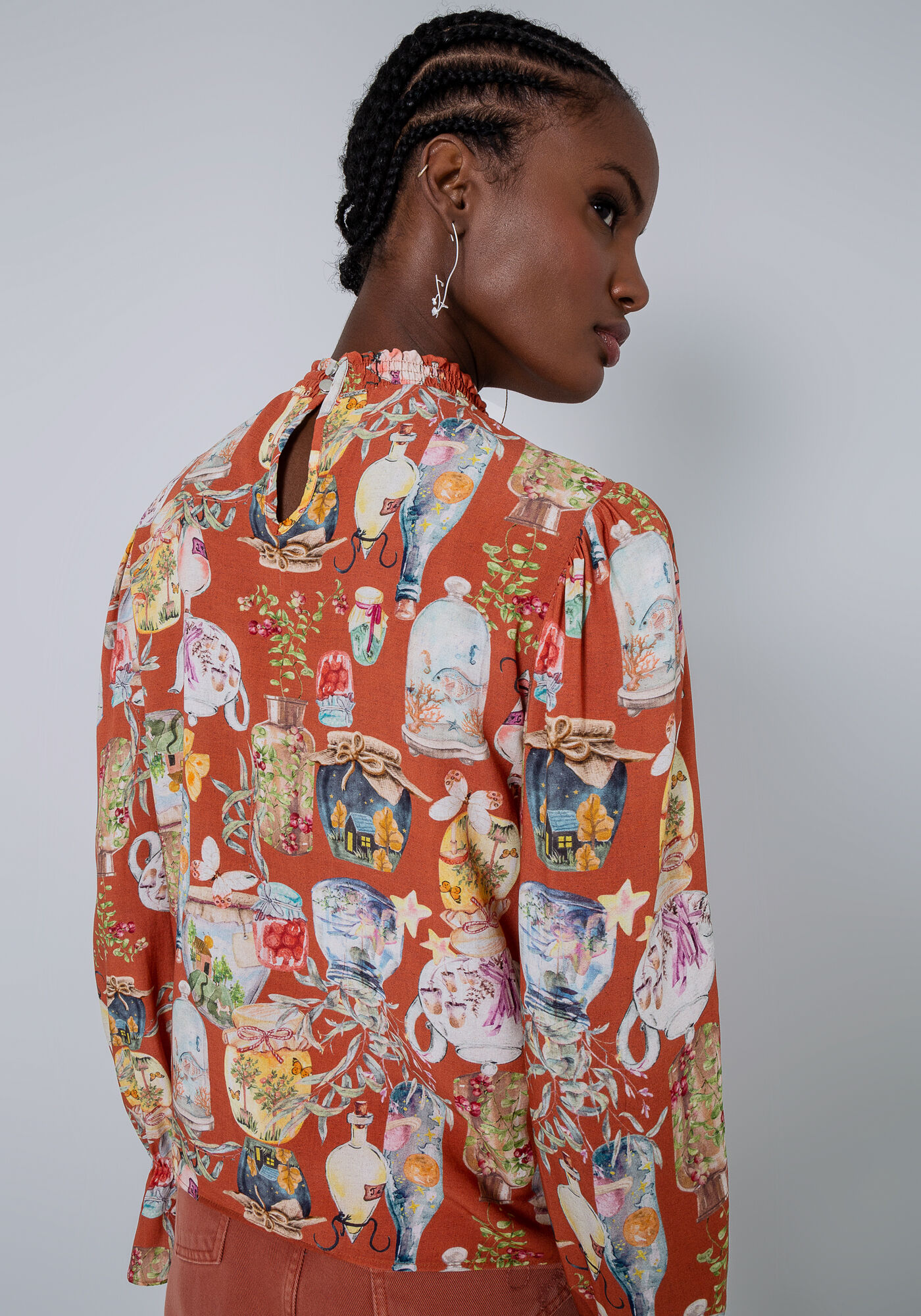 Blusa Manga Longa com Lastex Ombros, , large.