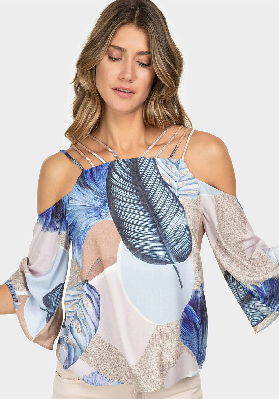 Blusa Manga 3/4 Estampa, . Blusa Manga 3/4 Estampa, , large.