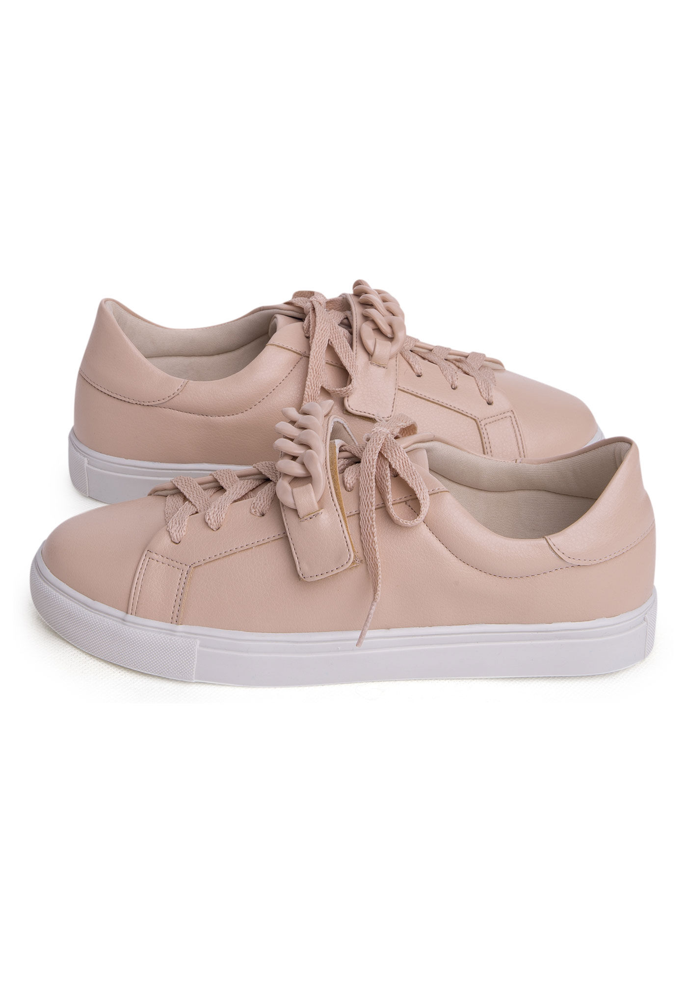 T&ecirc;nis Flatform com Cadar&ccedil;o e Detalhe Corrente, , large.