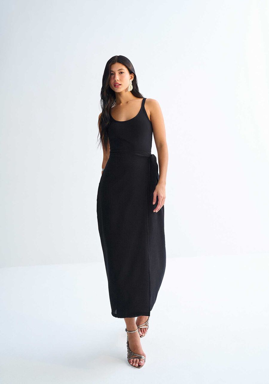 Blusa com Alças Canelada Decote Redondo, . Blusa com Alças Canelada Decote Redondo, , large.