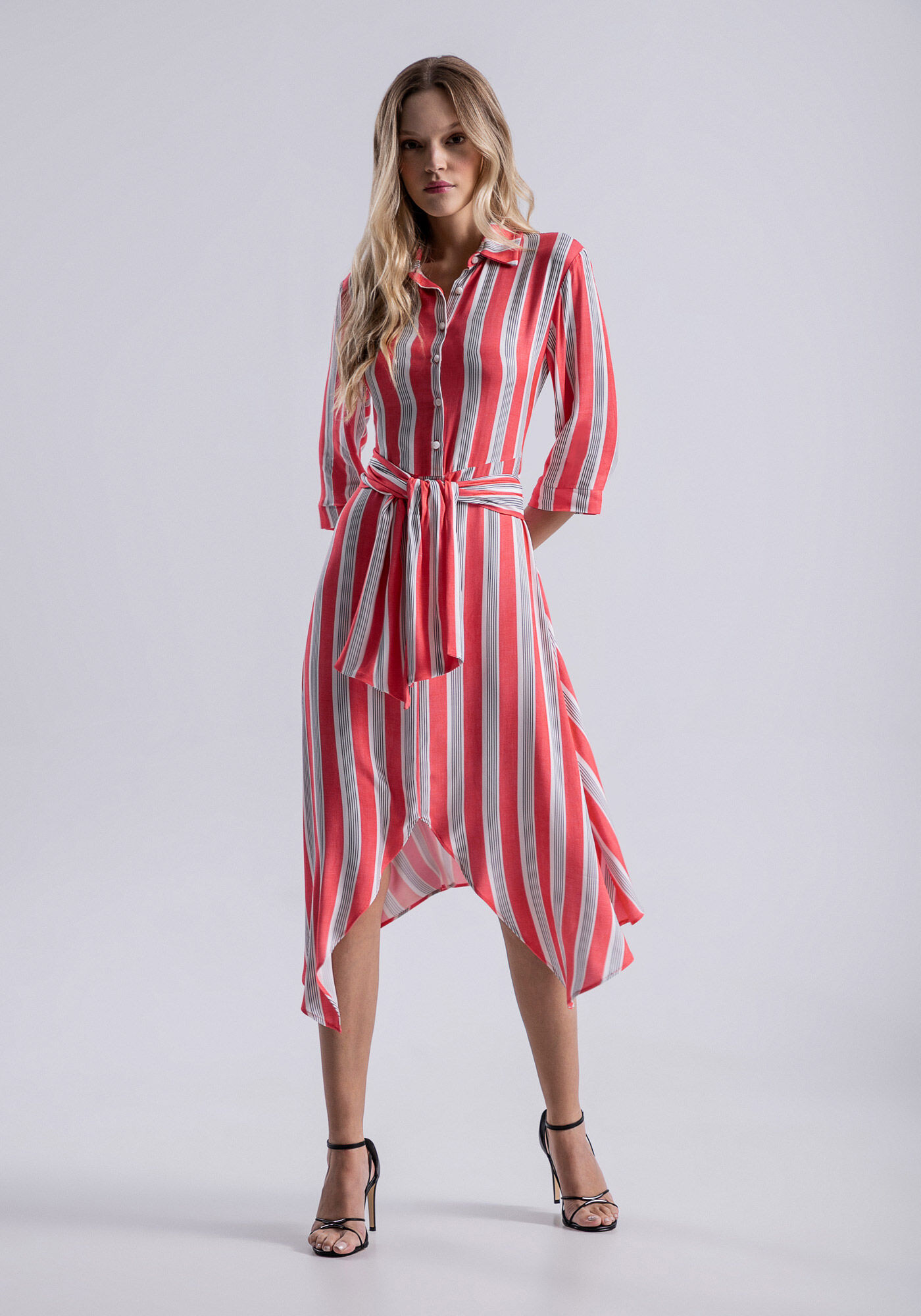 Vestido chemise midi sales