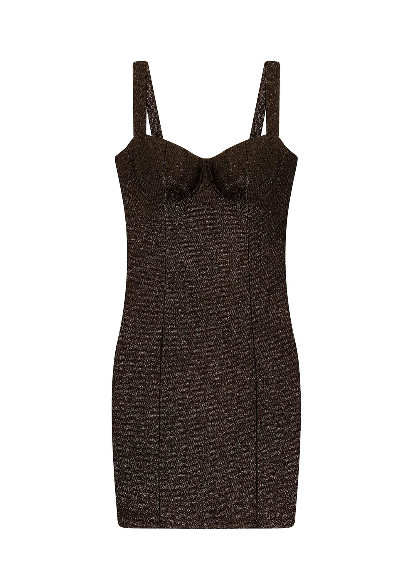 Vestido Malha Eccentric Shine Curto, , large.