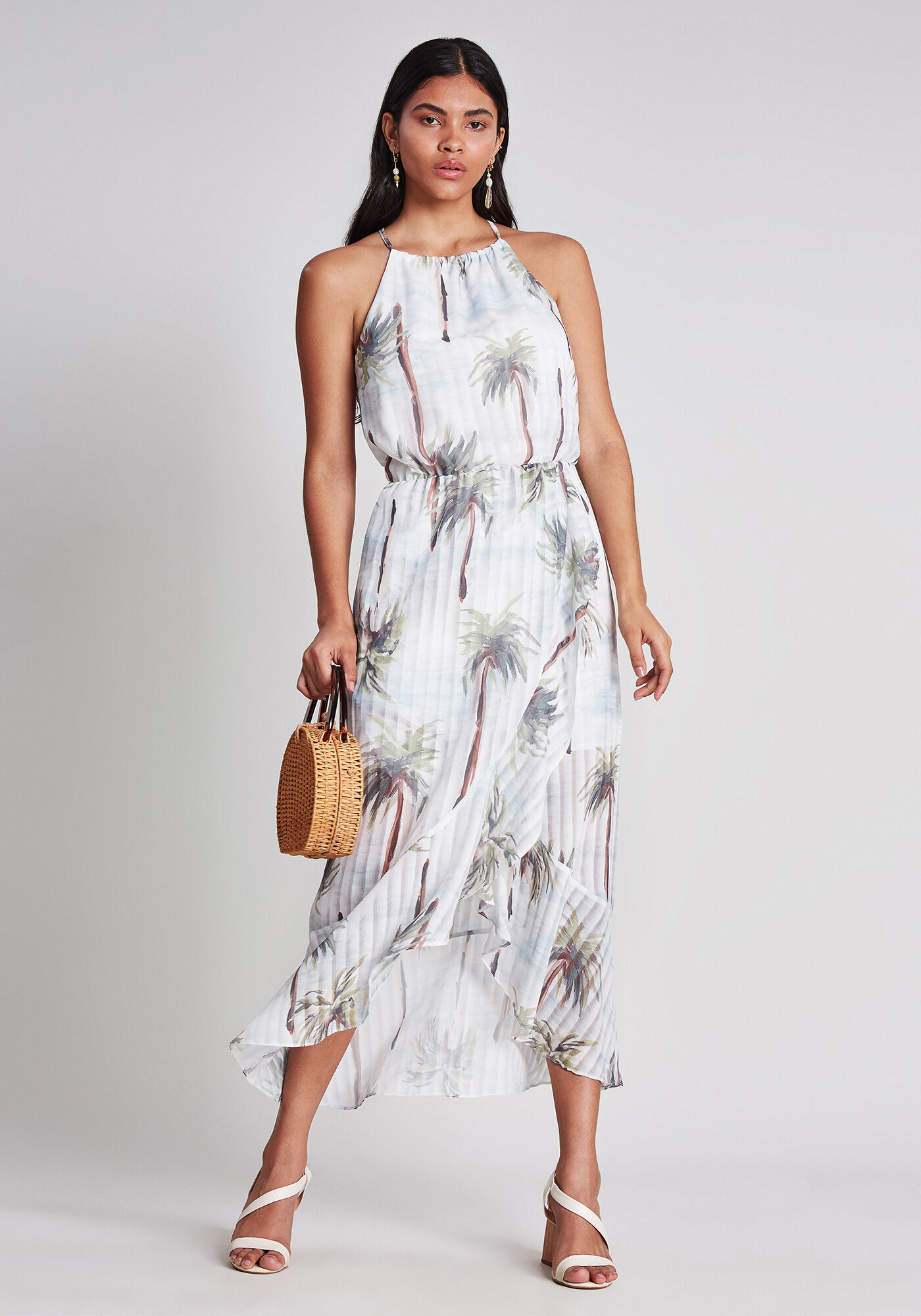 Vestido com Al&ccedil;as M&iacute;di Cinto, , large.