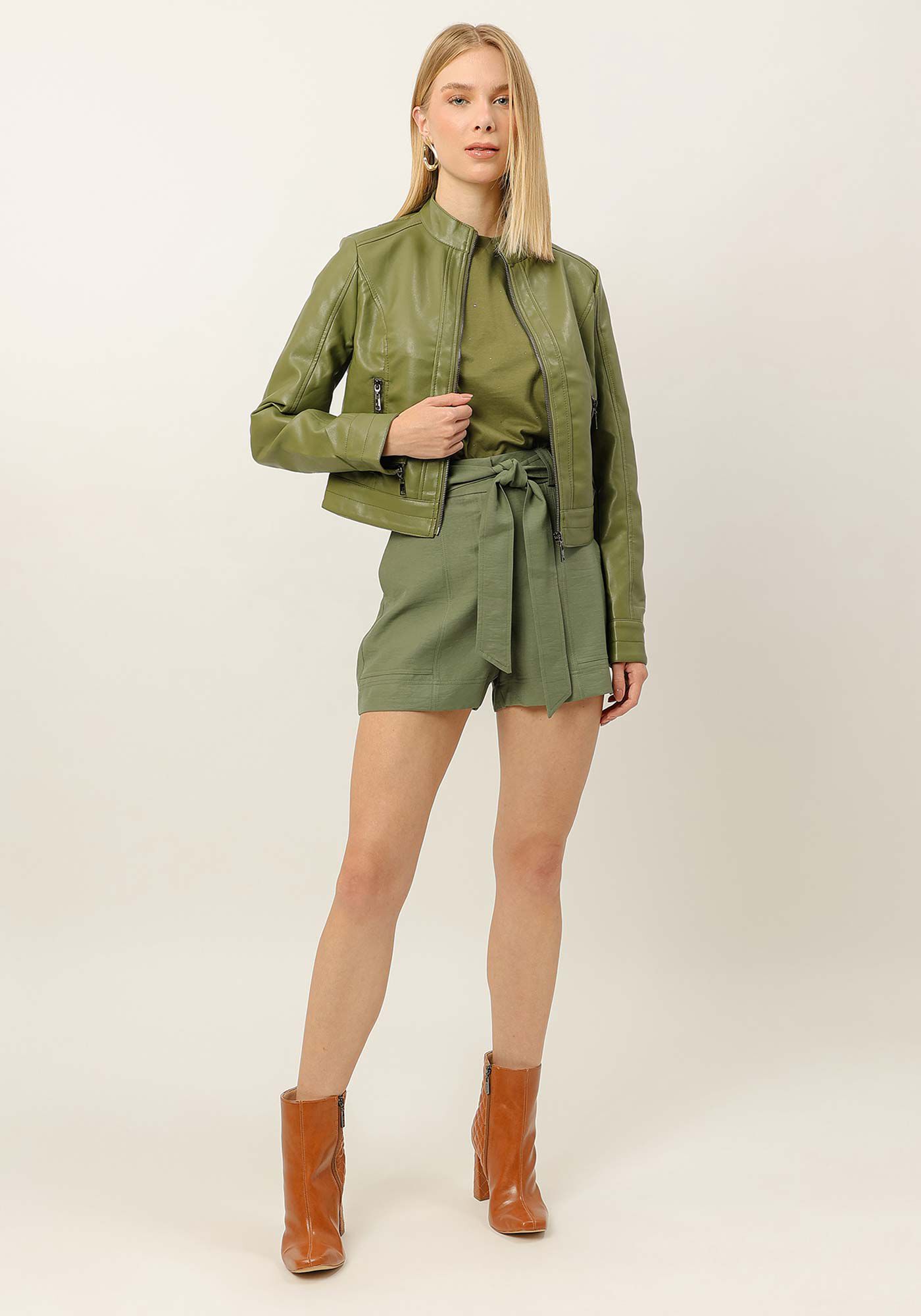 Jaqueta em PU com Z&iacute;per, , large.