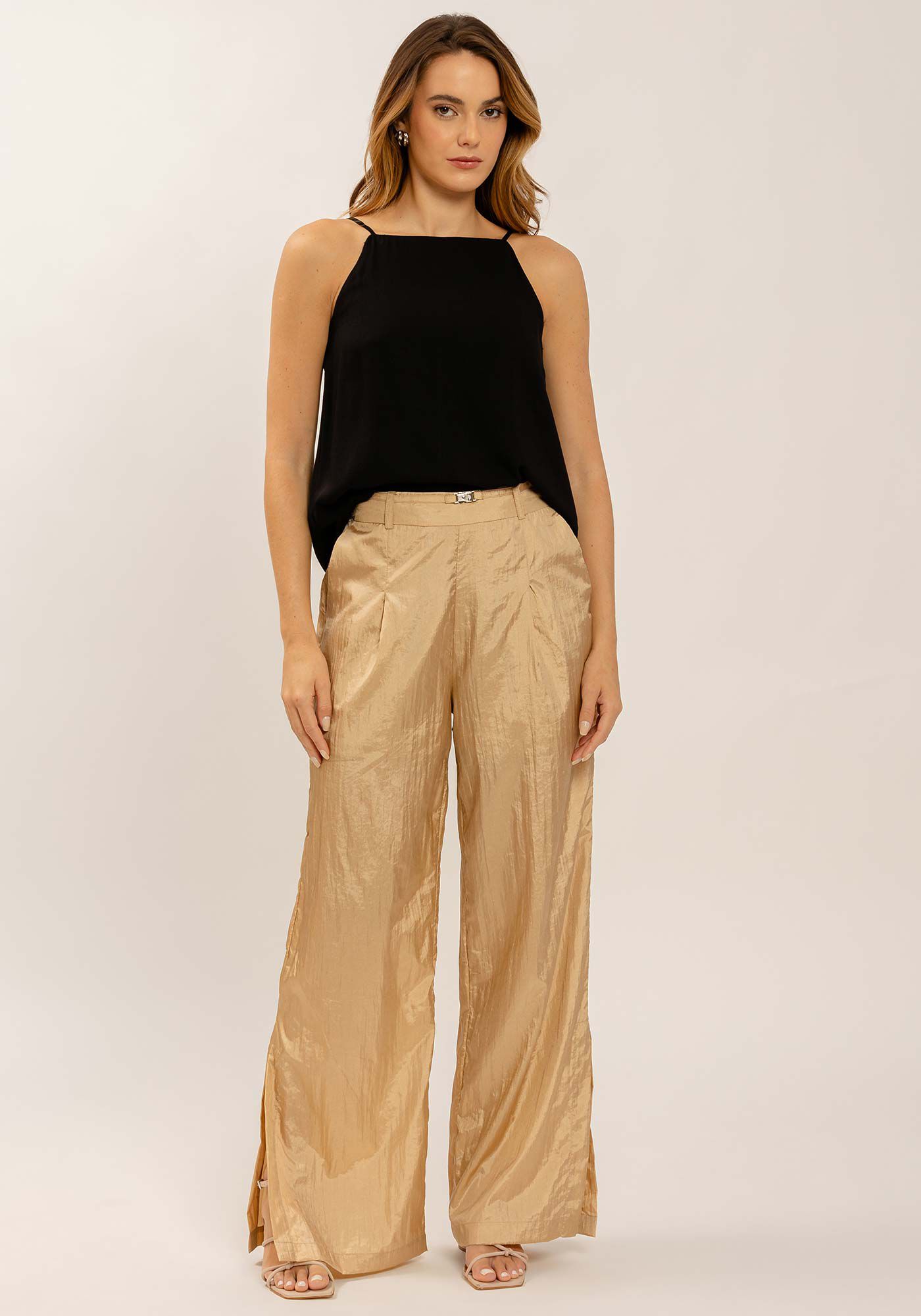 Blusa Halter Neck em Viscose Estampada, , large.