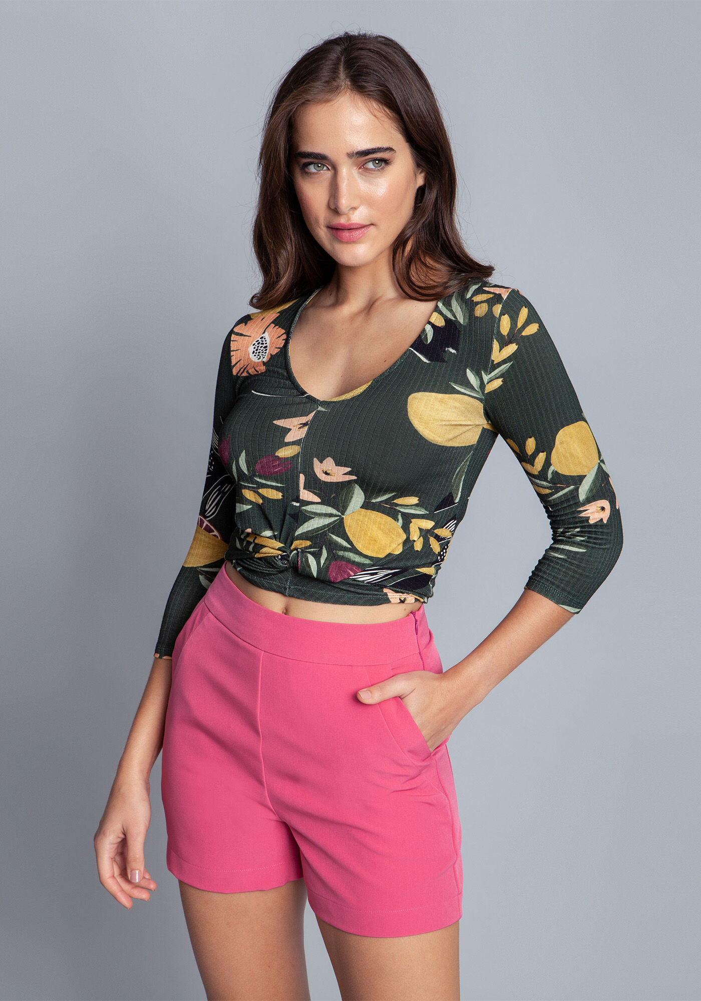 Blusa Malha Canelado Wave Cropped, , large.