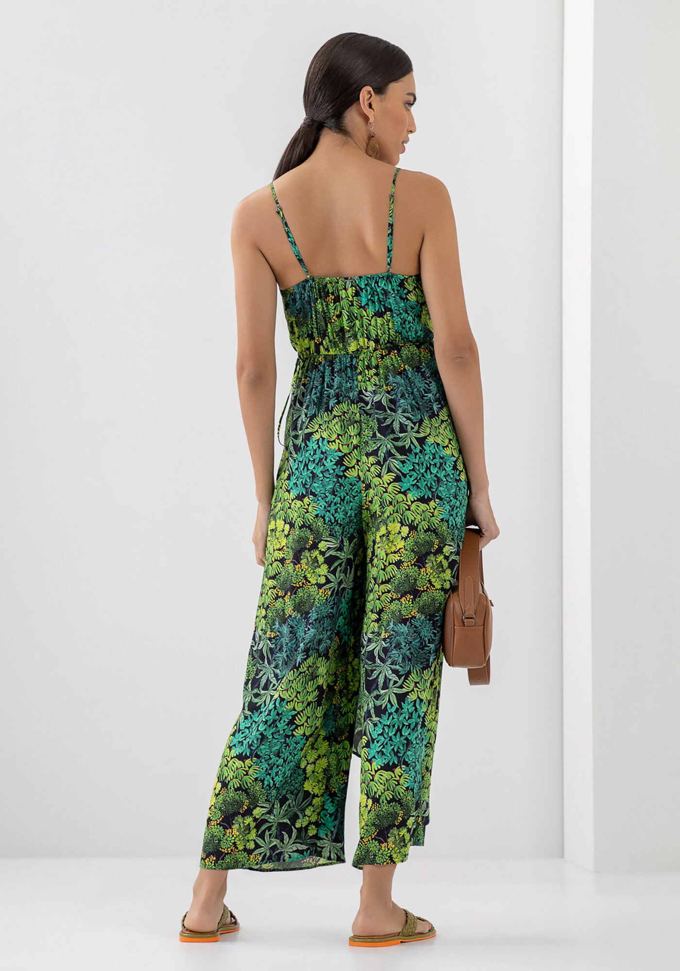 Macac&atilde;o Midi Transpassado em Viscose Estampado, IGAPO, large.