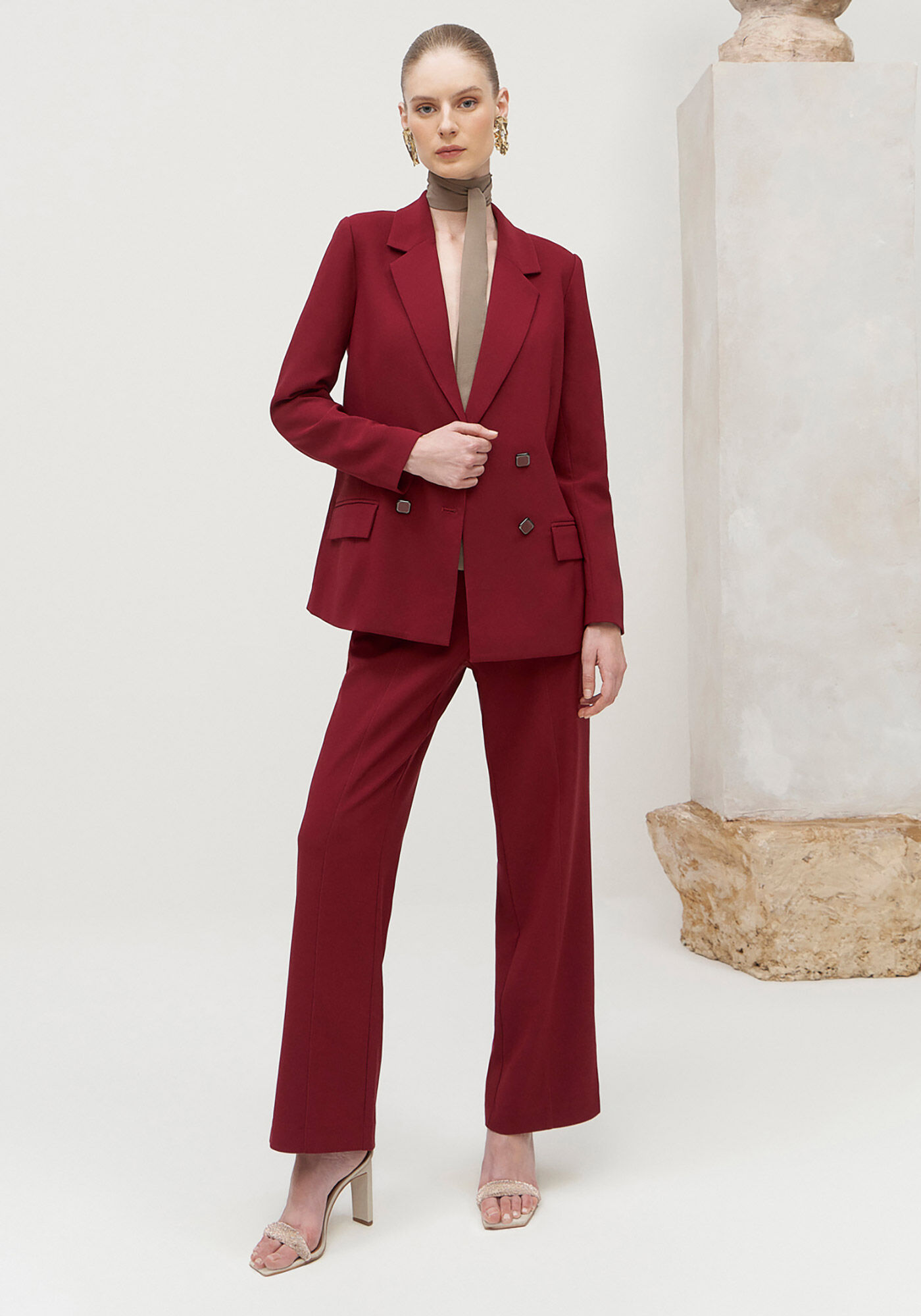 Blazer Alfaiataria com Abotoamento Duplo, , large.