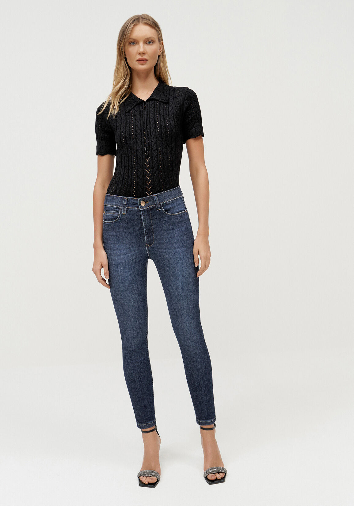 Cal&ccedil;a Jeans Skinny Cigarrete Cropped Shaping, , large.