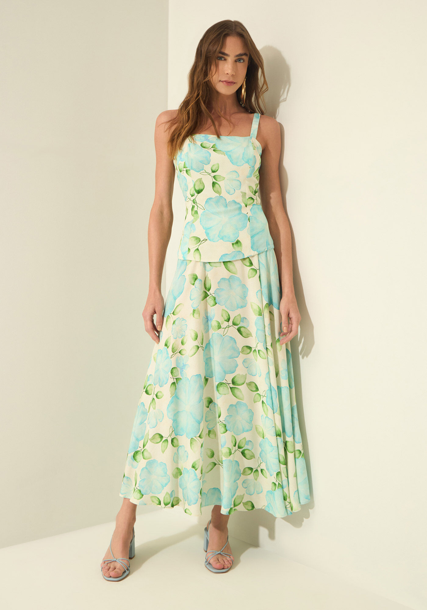 Vestido Ch&aacute; Estampado Com Al&ccedil;as, AQUARELA BEGE, large.