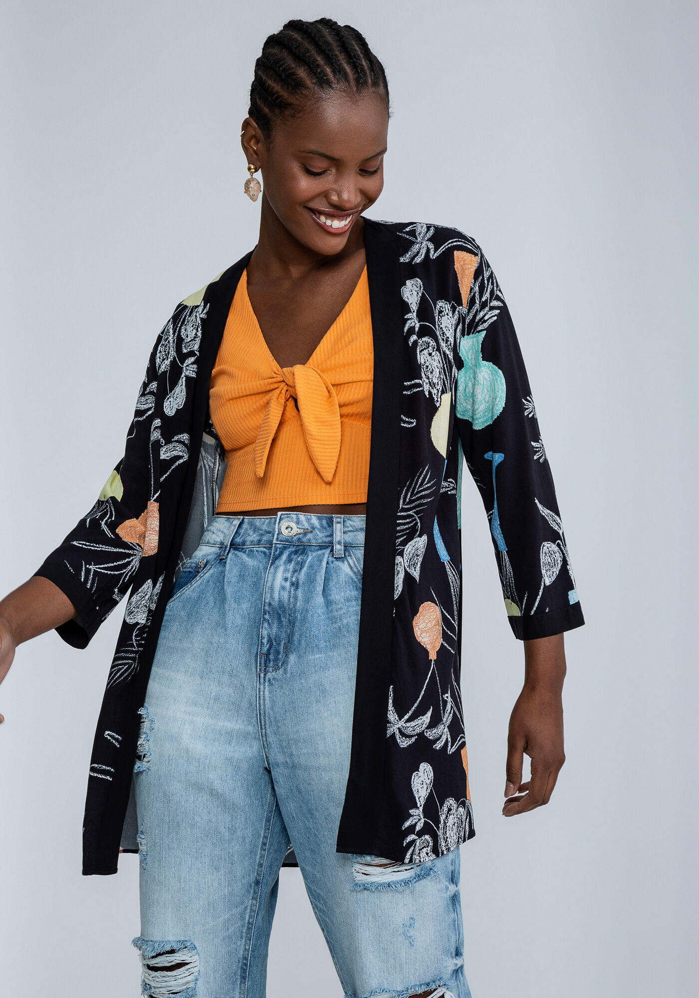 Regata Cropped La&ccedil;o Decote, , large.