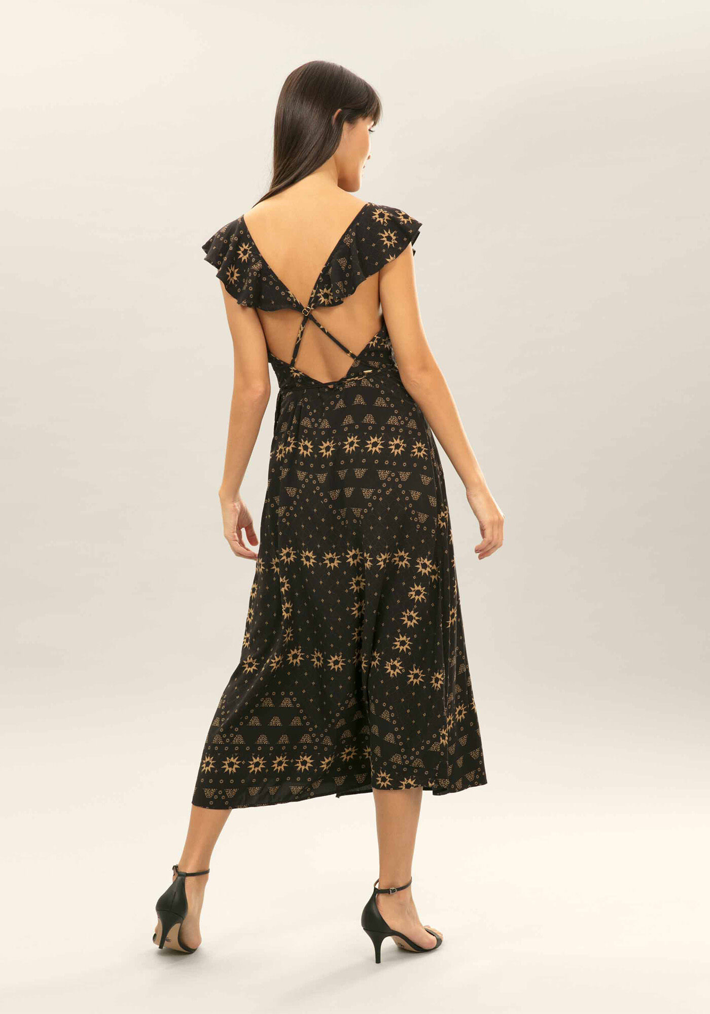 Vestido M&iacute;di Transpassado, , large.