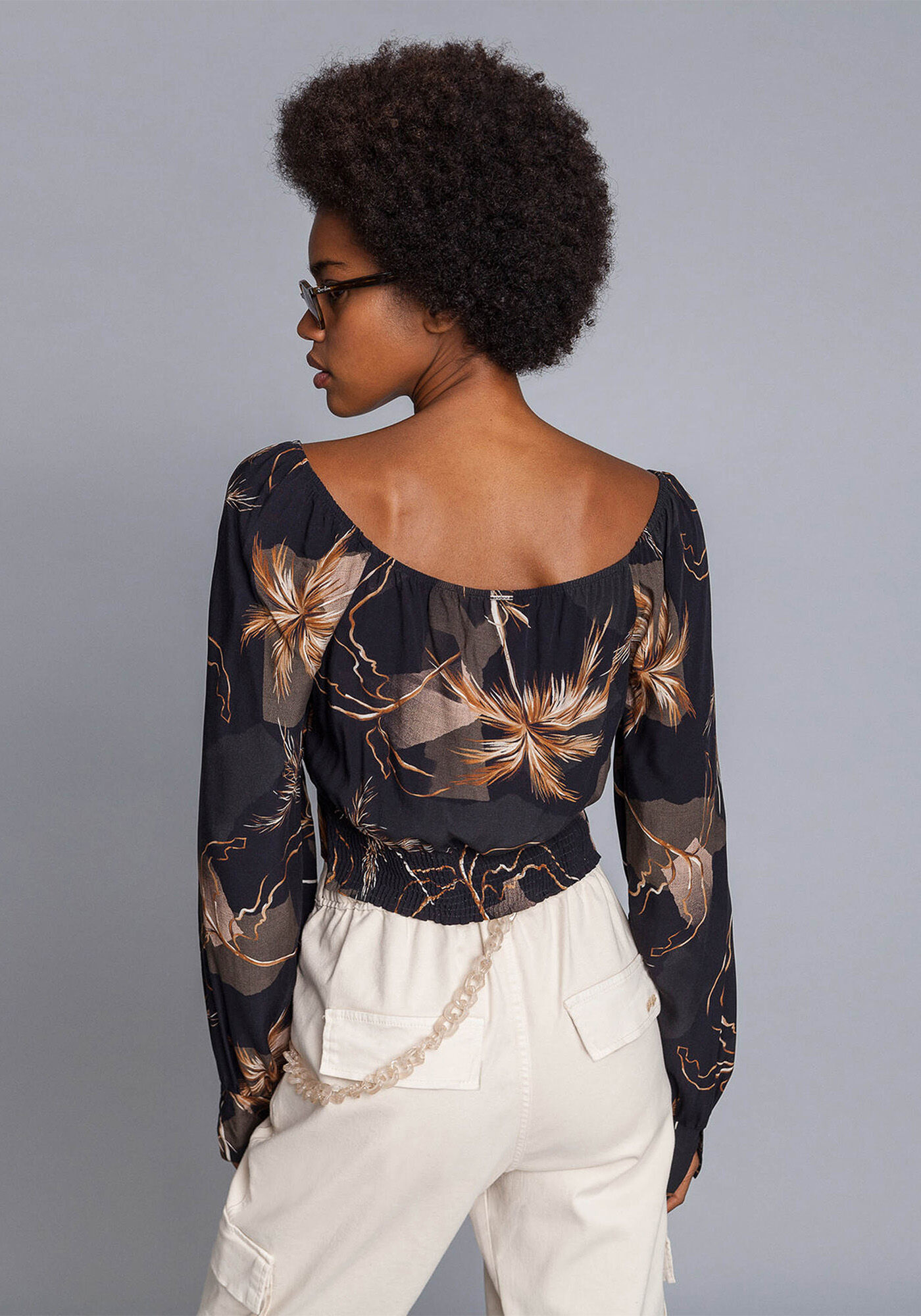 Blusa Manga Longa Cropped, , large.