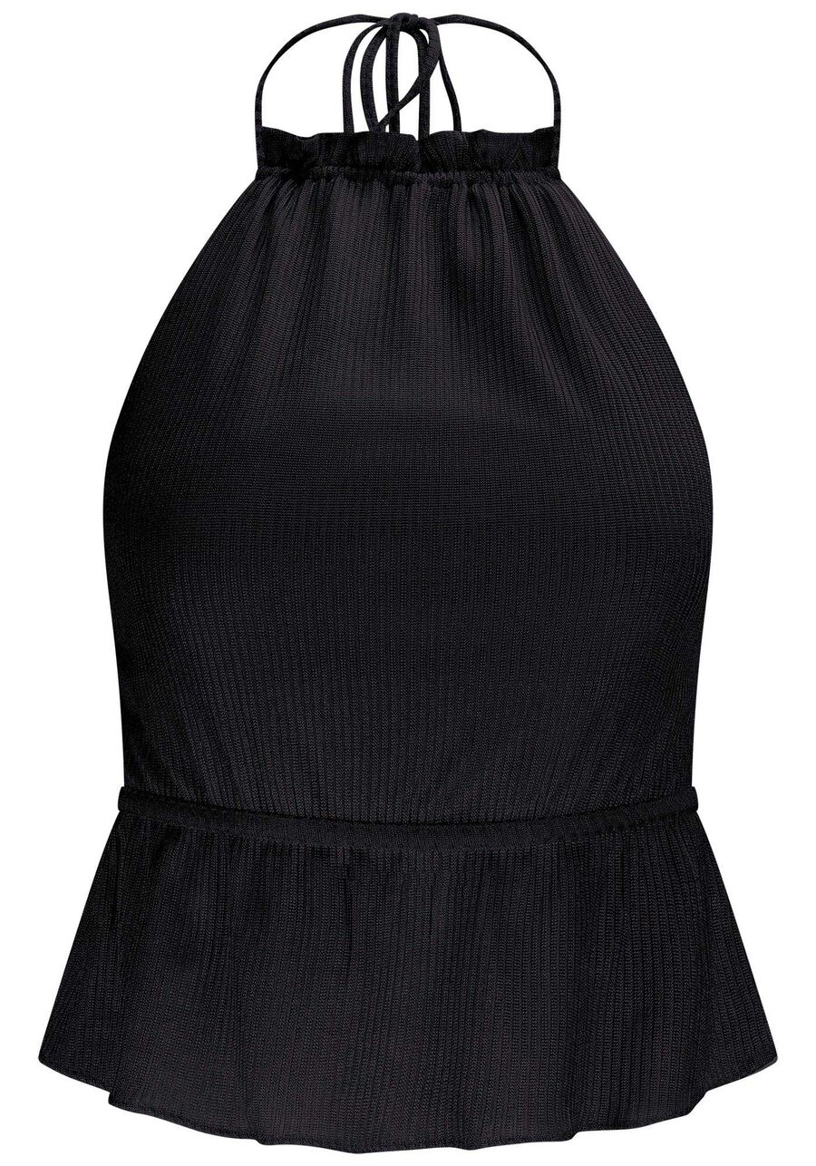 Blusa Frente Única Canelada com Babado, . Blusa Frente Única Canelada com Babado, , large.