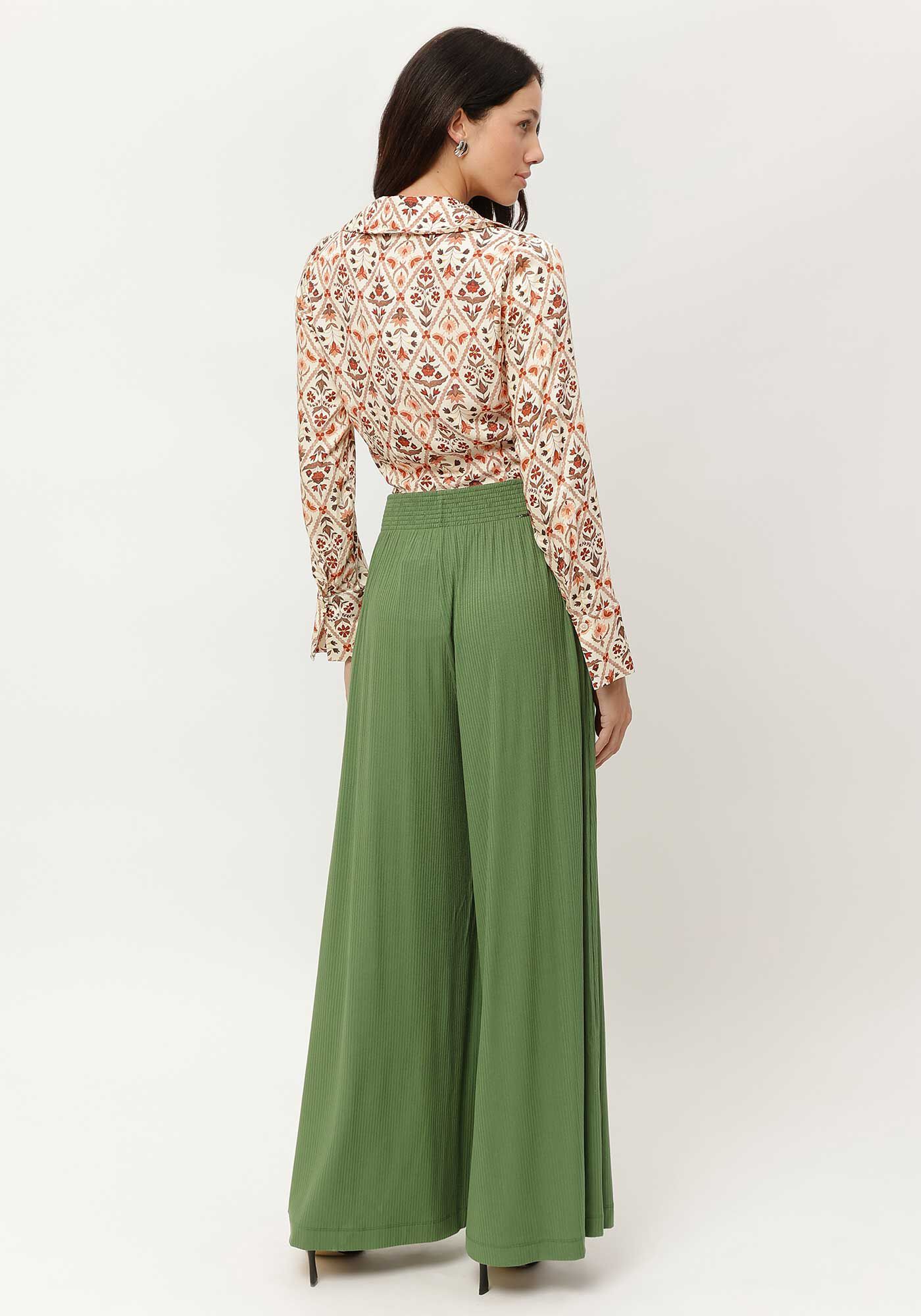 Camisa Cropped Estampada com Franzido, , large.