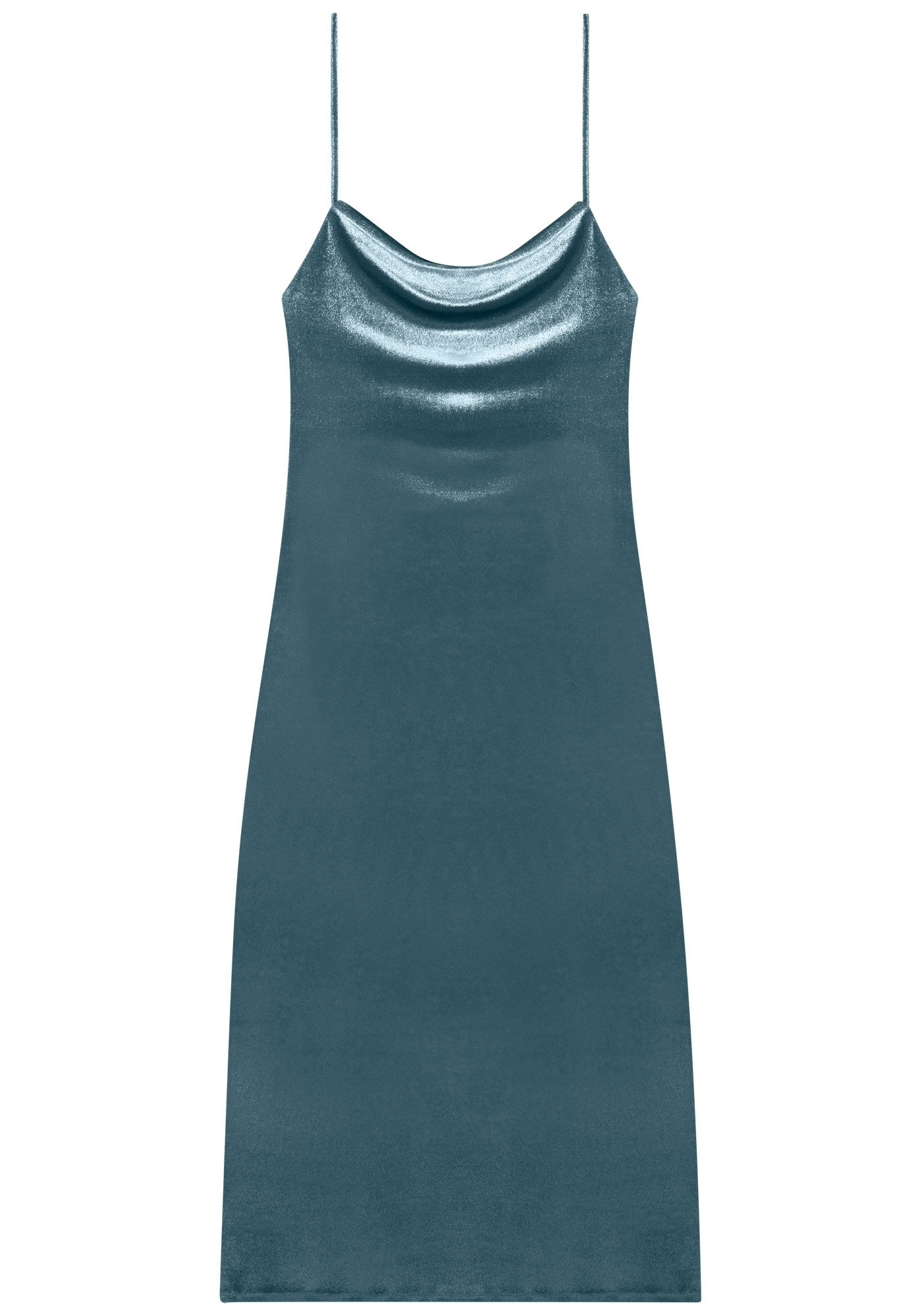 Vestido Longo De Al&ccedil;as Em Malha De Veludo, , large.