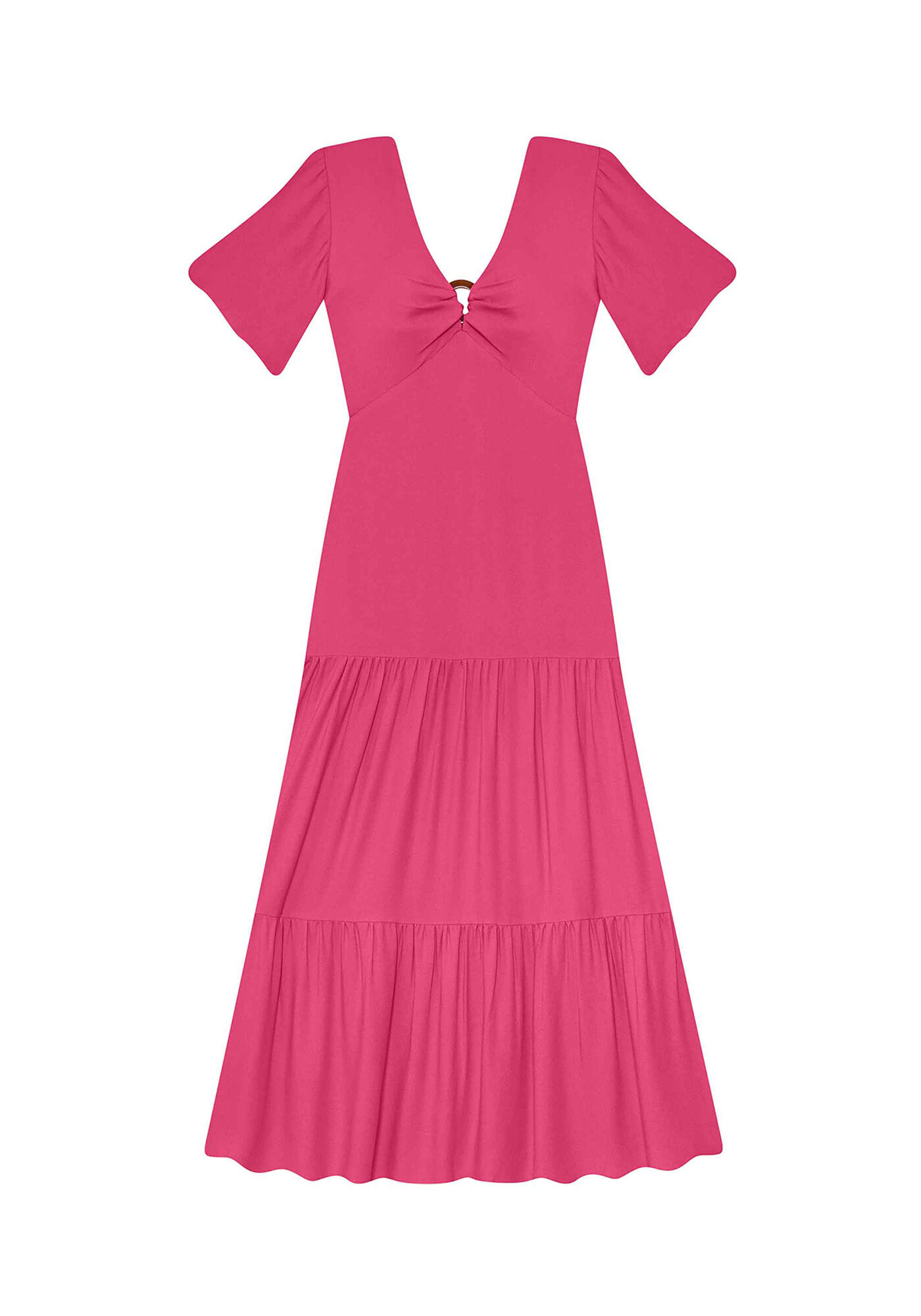Vestido em tecido crepe, , large.