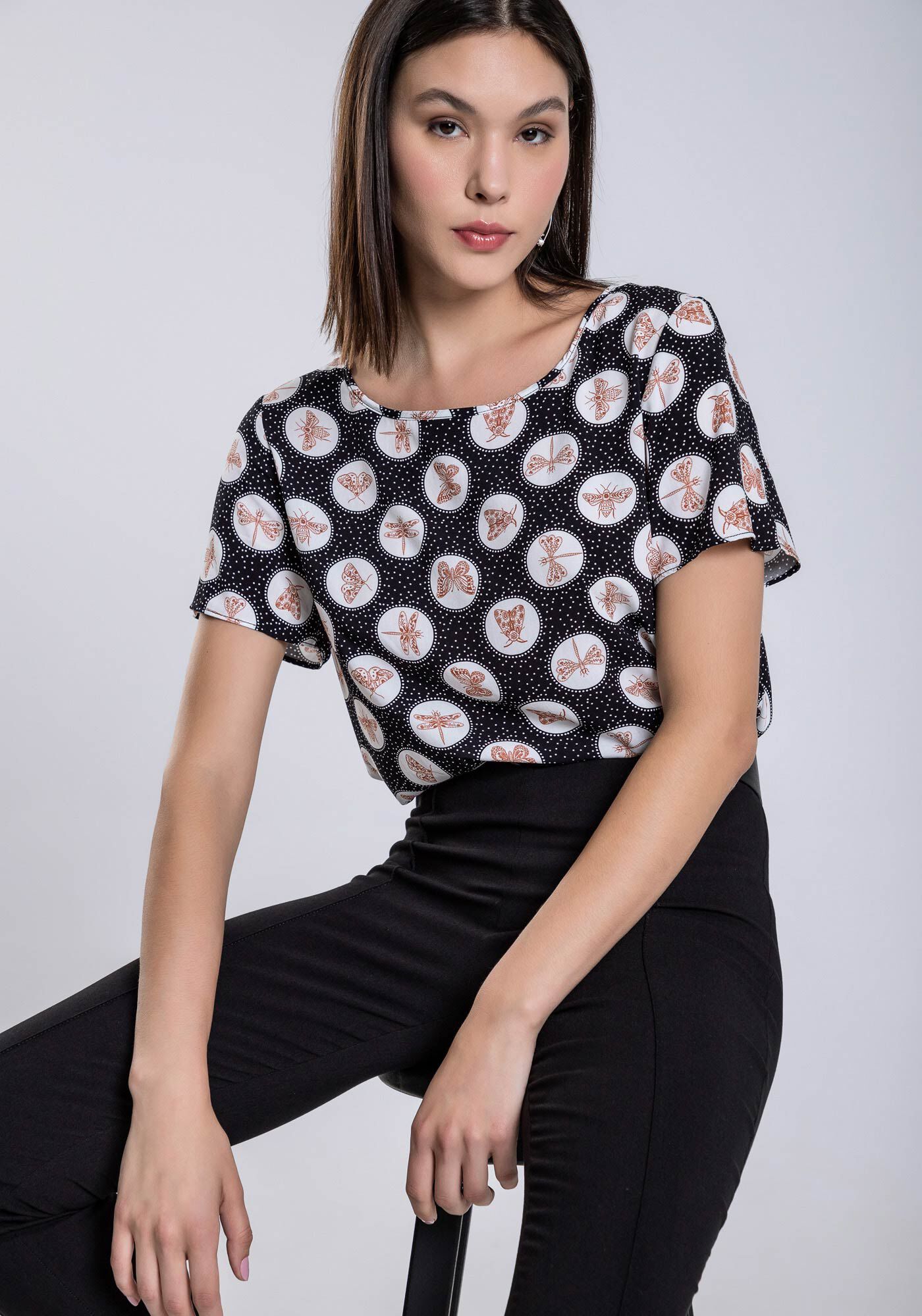 Modelos de sale blusas mangas curtas