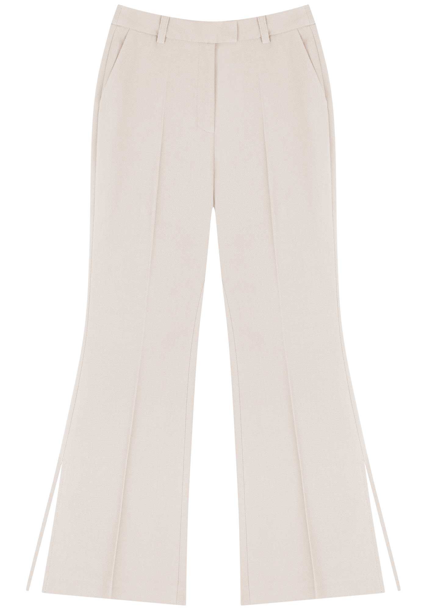 Cal&ccedil;a Reta Com Cintura M&eacute;dia E Aberturas Na Barra, , large.