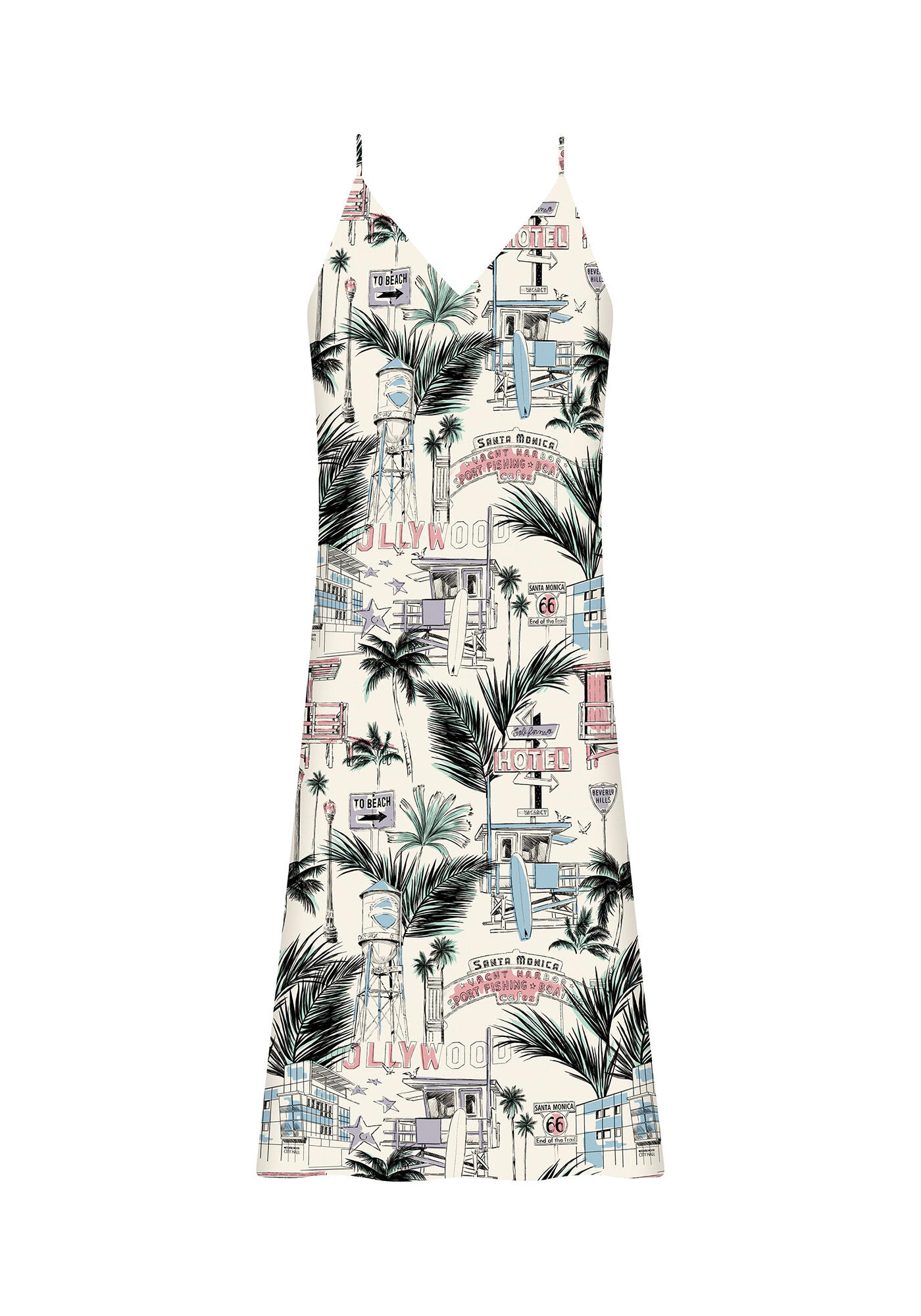 Vestido com Al&ccedil;as M&iacute;di Estampa, , large.