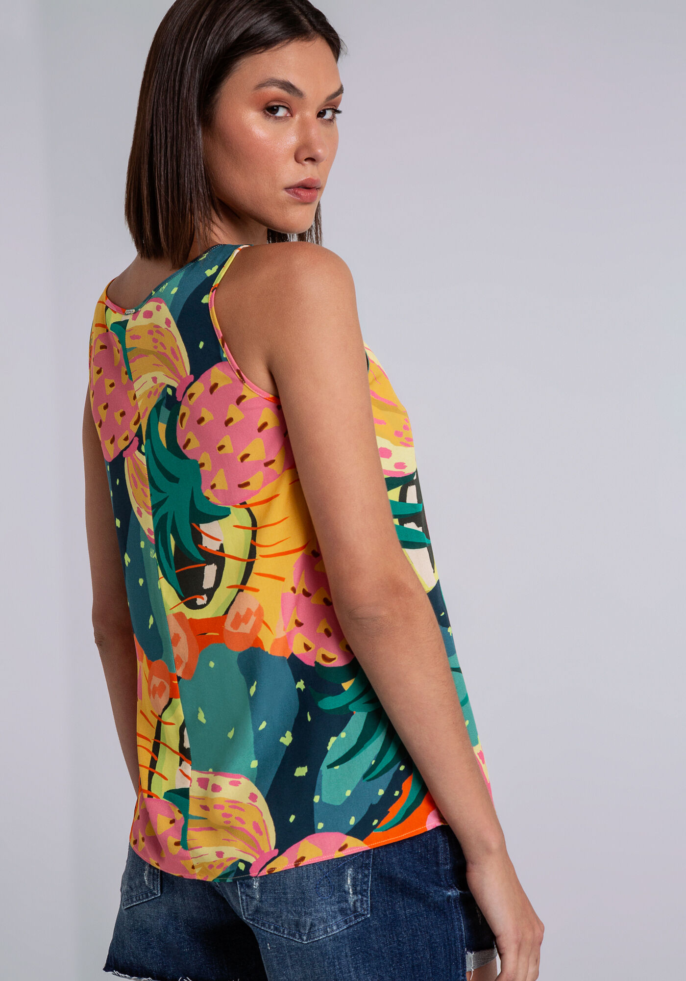 Blusa regata estampada sale