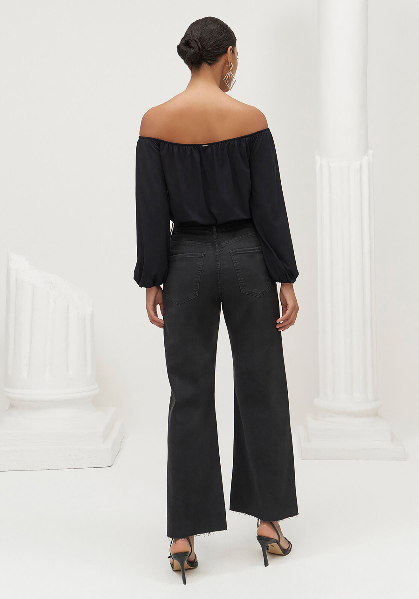 Cal&ccedil;a Sarja Wide Leg Comfort Cropped Super Alta, , large.