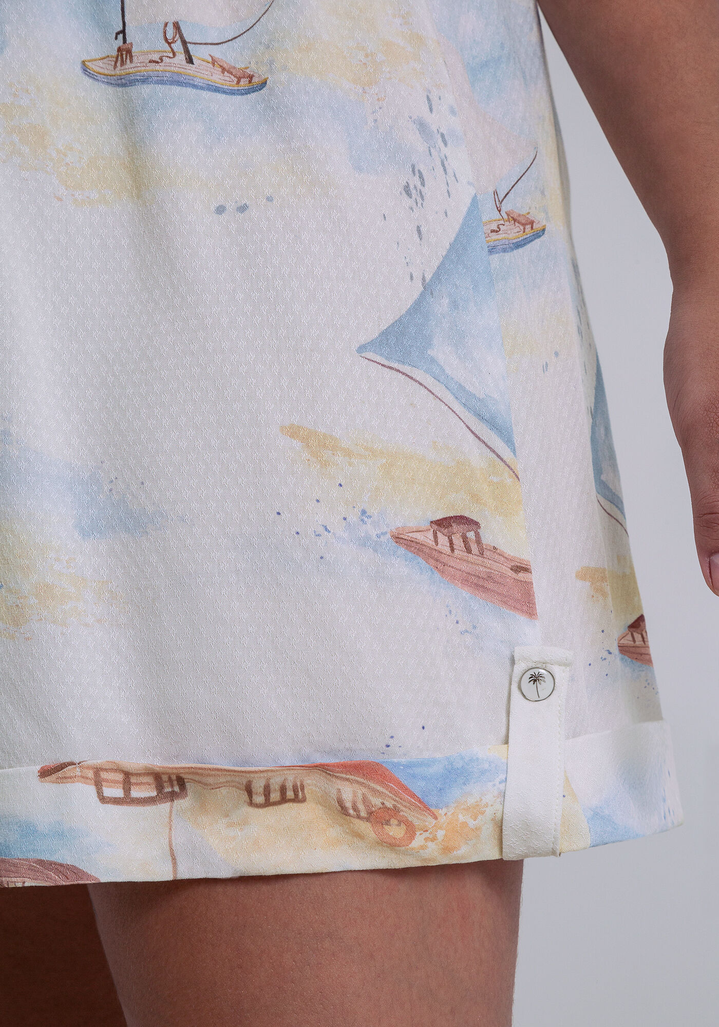 Macac&atilde;o Curto Viscose El&aacute;stico Cintura, MARACAIPE, large.