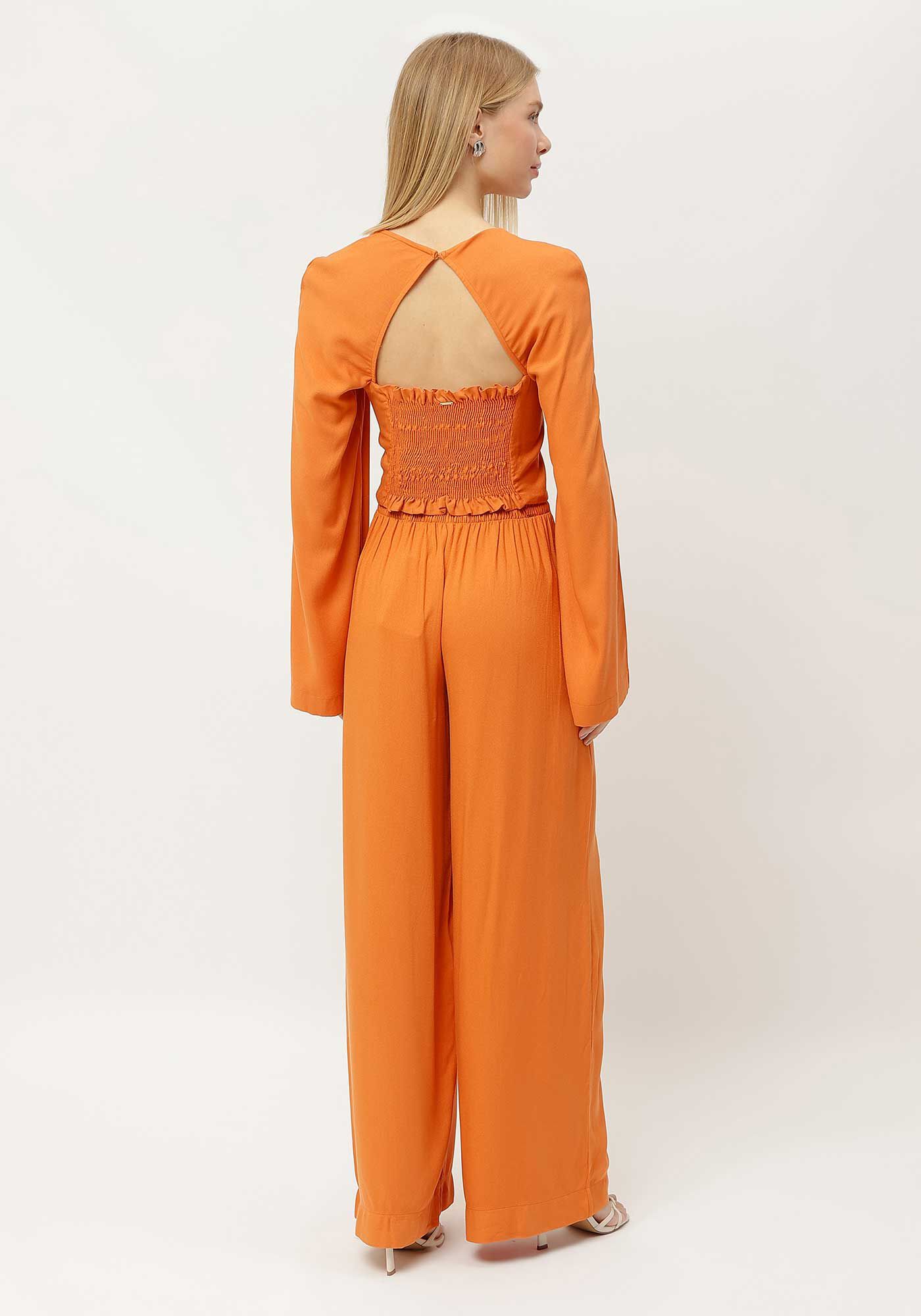 Blusa Manga Longa Flare com Decote Quadrado, , large.