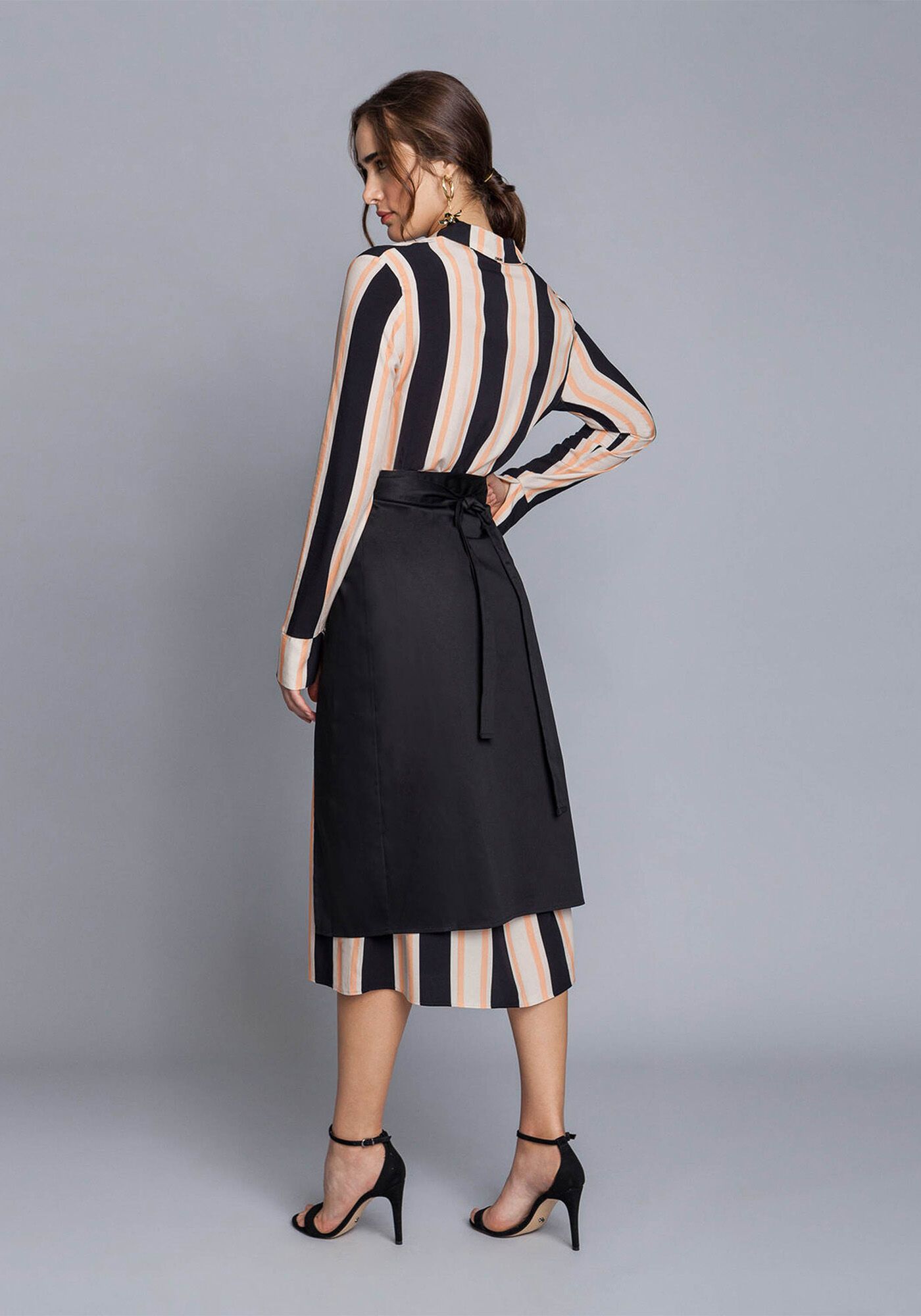 Vestido Chemise Sobreposi&ccedil;&atilde;o Remov&iacute;vel, , large.