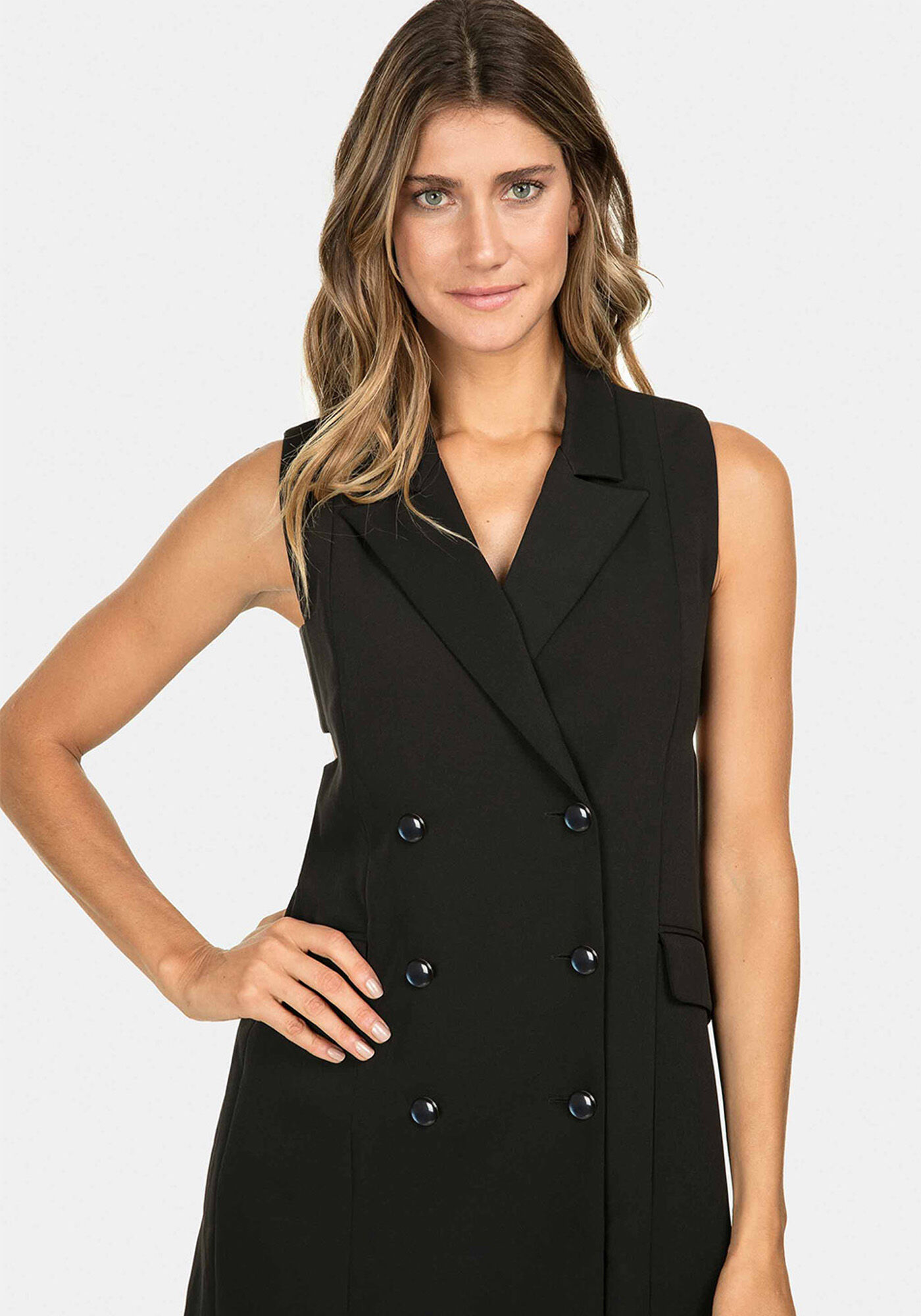 Vestido com Bot&otilde;es, , large.