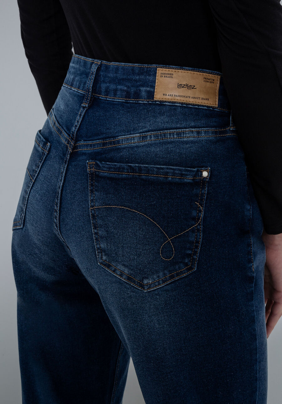 Calça Jeans Reta Cropped Tulum com Elastic Denim, . Calça Jeans Reta Cropped Tulum com Elastic Denim, , large.