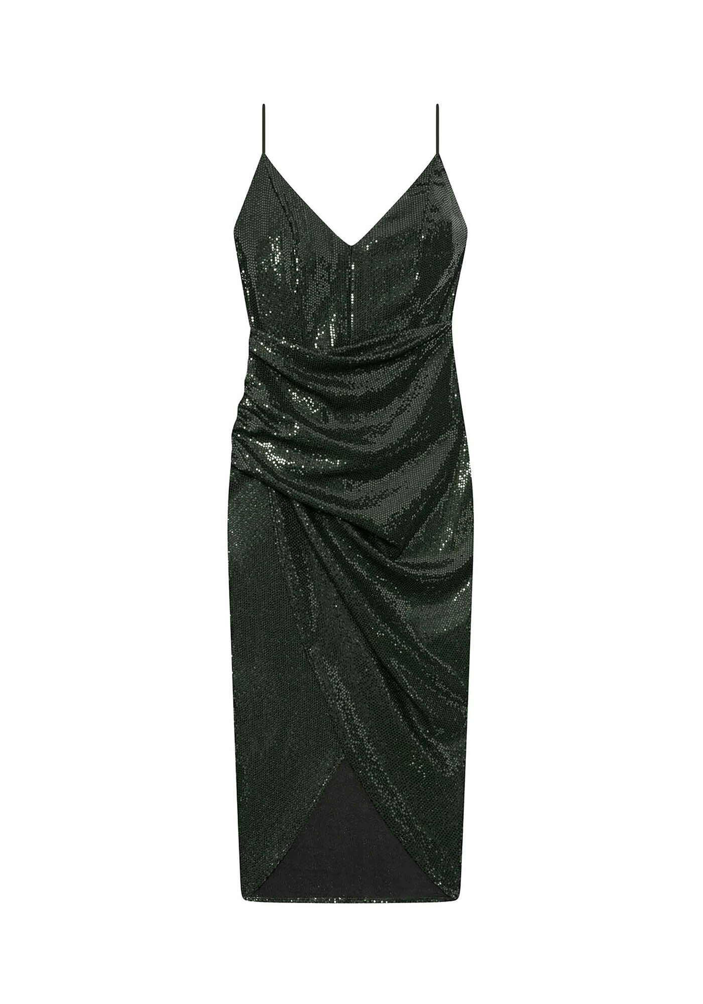 Vestido Malha Paet&ecirc; Midi, , large.