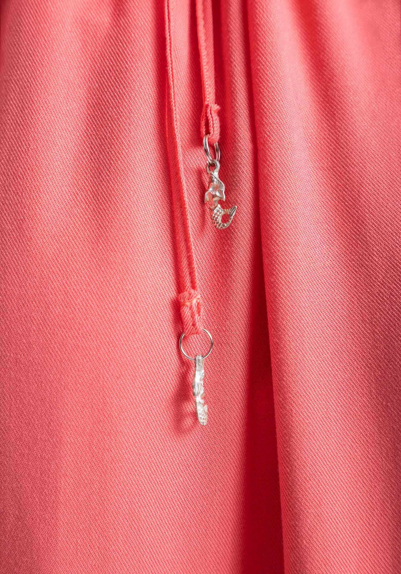 Vestido Midi em Viscose com Babado e Costas Abertas, SALMAO MELANIE, large.