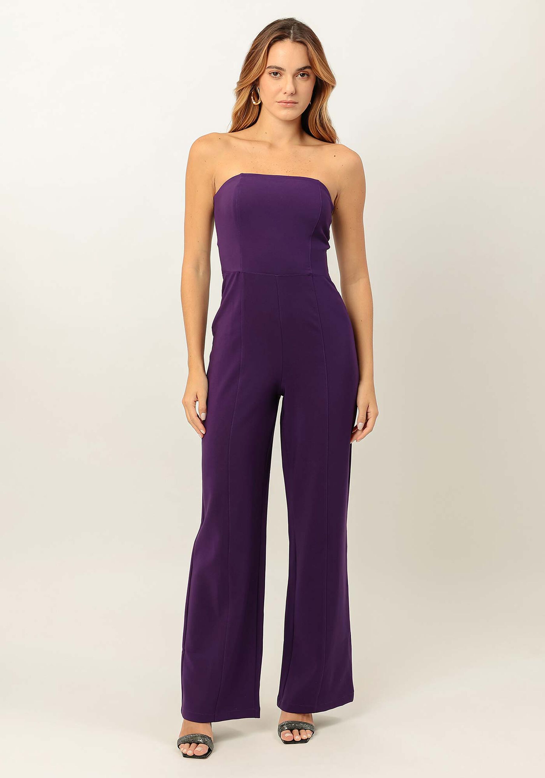 Macacão Longo Pantalona Sem Alça, . Macacão Longo Pantalona Sem Alça, , large.