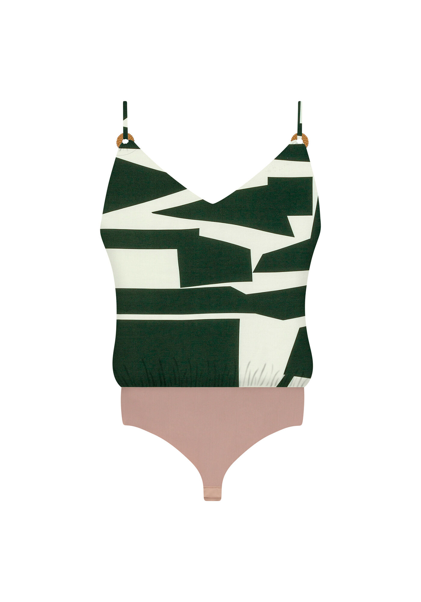 Body com Al&ccedil;as Decote V Estampa, MANGUE, large.