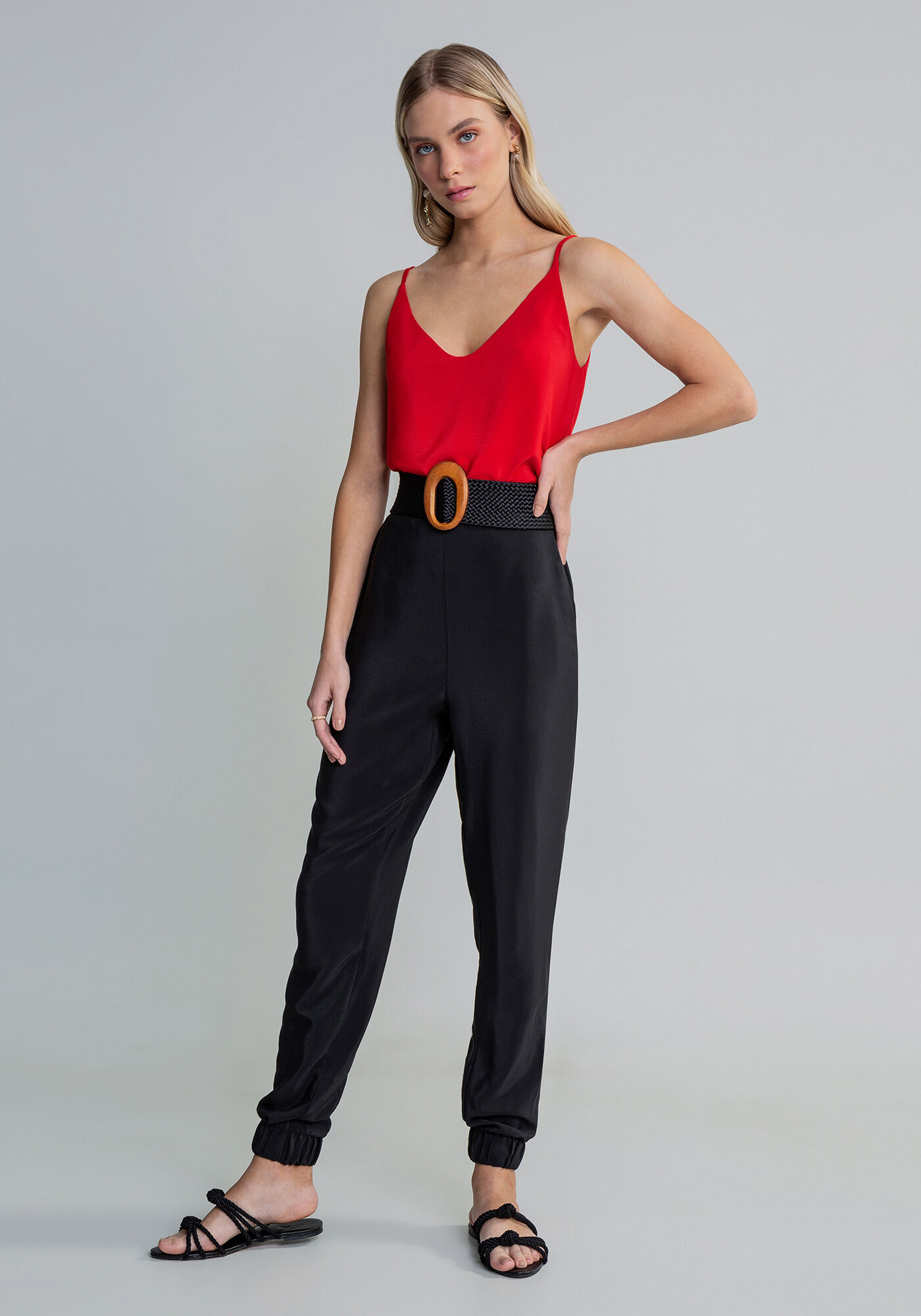 Blusa com Al&ccedil;as Decote V, , large.