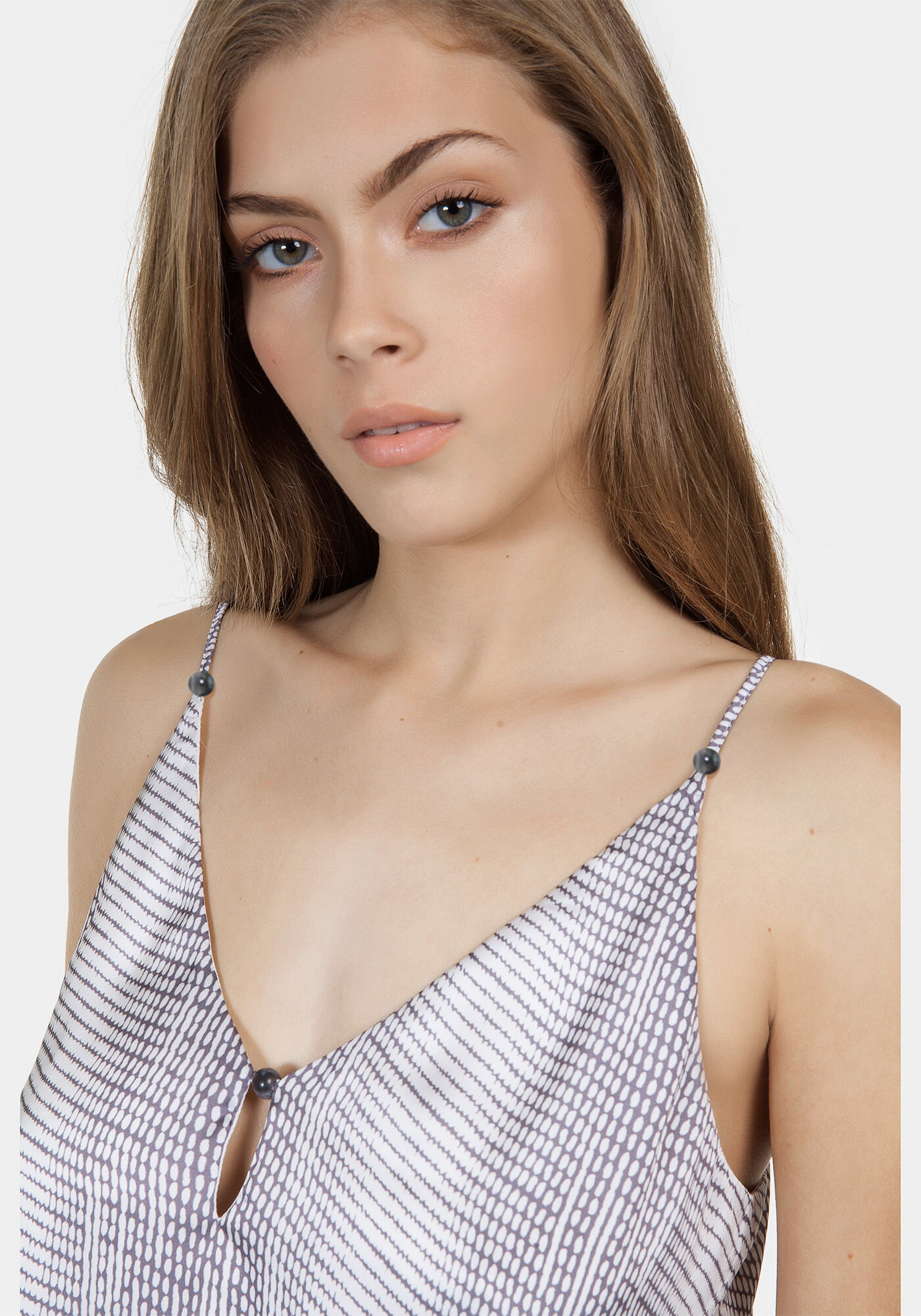 Blusa com Al&ccedil;as Estampada Tecido Miriade, , large.