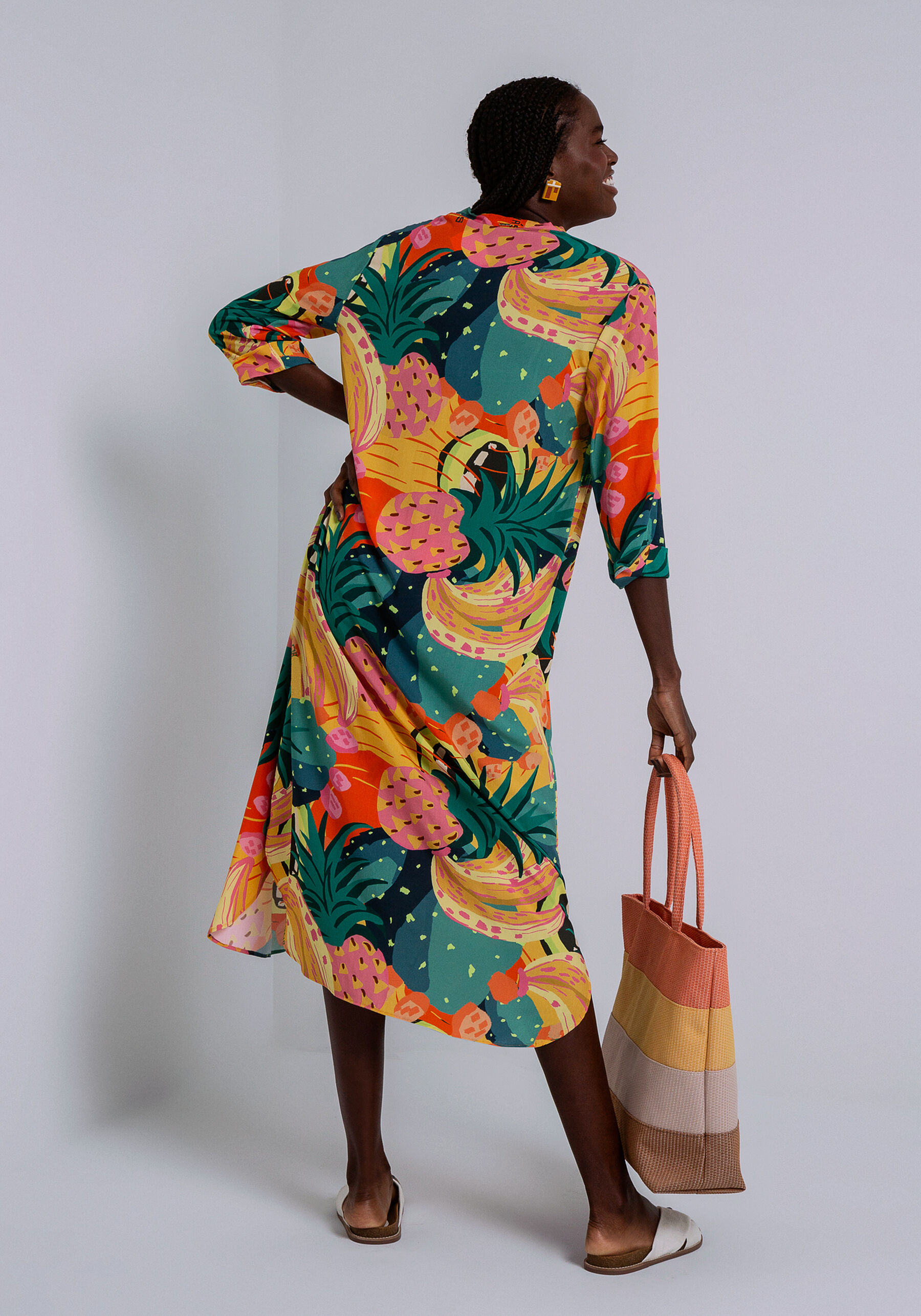 Camisa Chemise Saída de Praia em Viscose, . Camisa Chemise Saída de Praia em Viscose, , large.