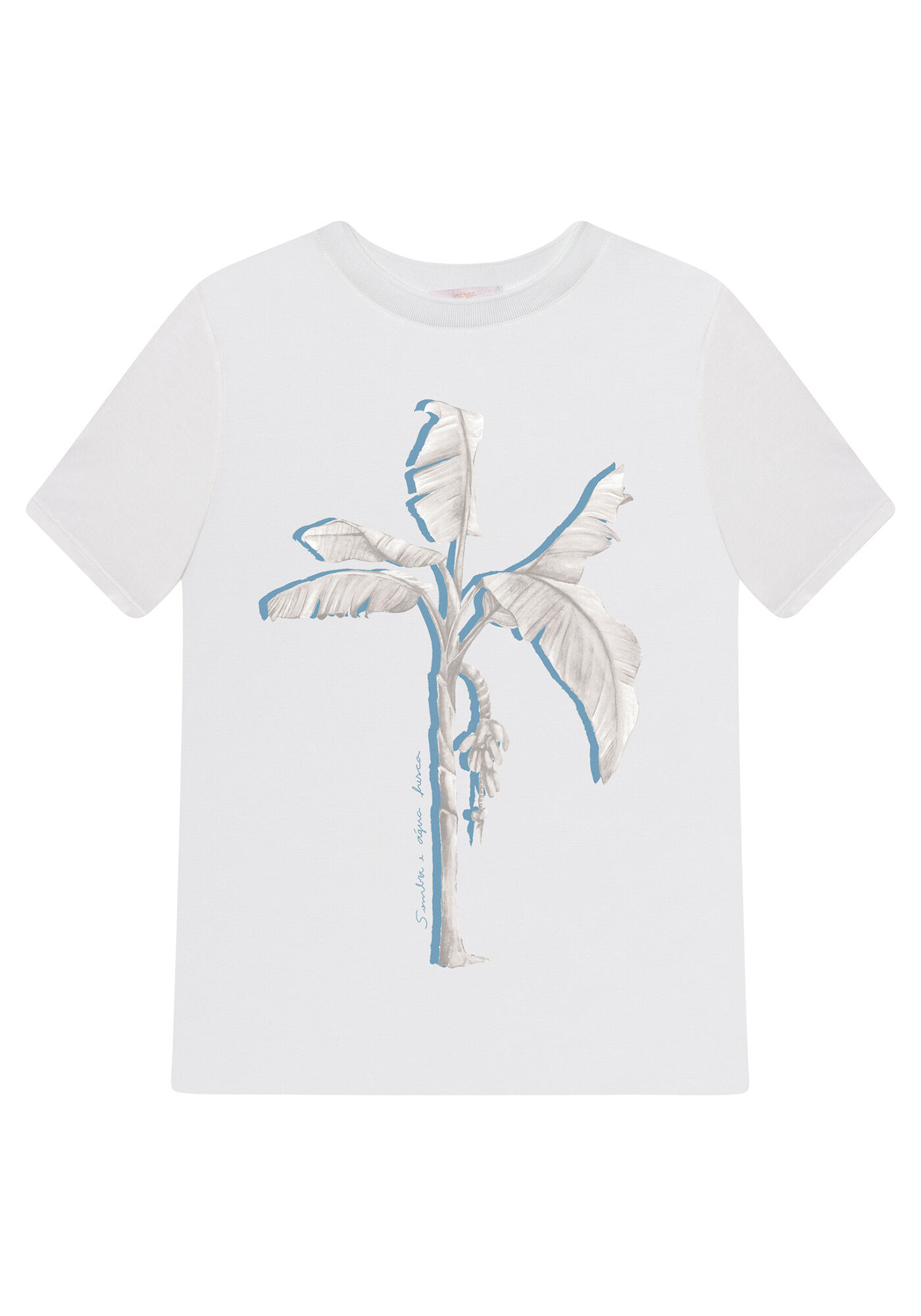 Blusa Manga Curta Estampa, , large.