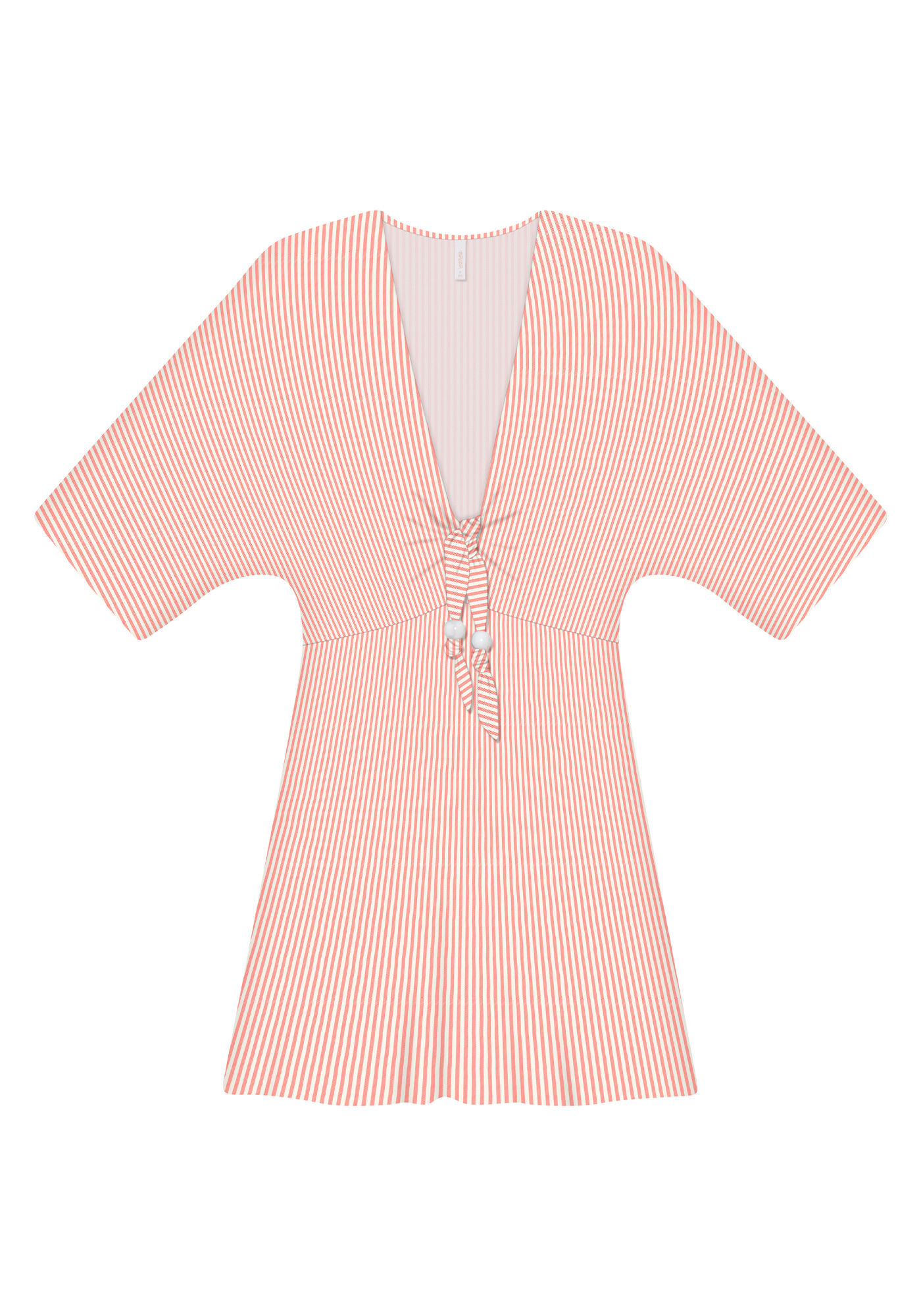 Vestido Amarra&ccedil;&atilde;o Cintura Estampa, , large.