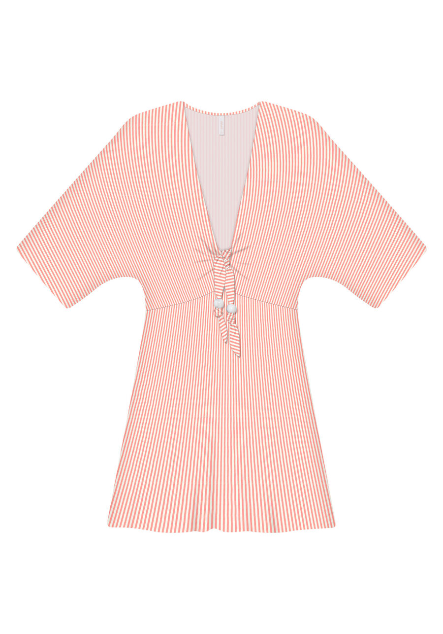 Vestido Amarração Cintura Estampa, . Vestido Amarração Cintura Estampa, , large.