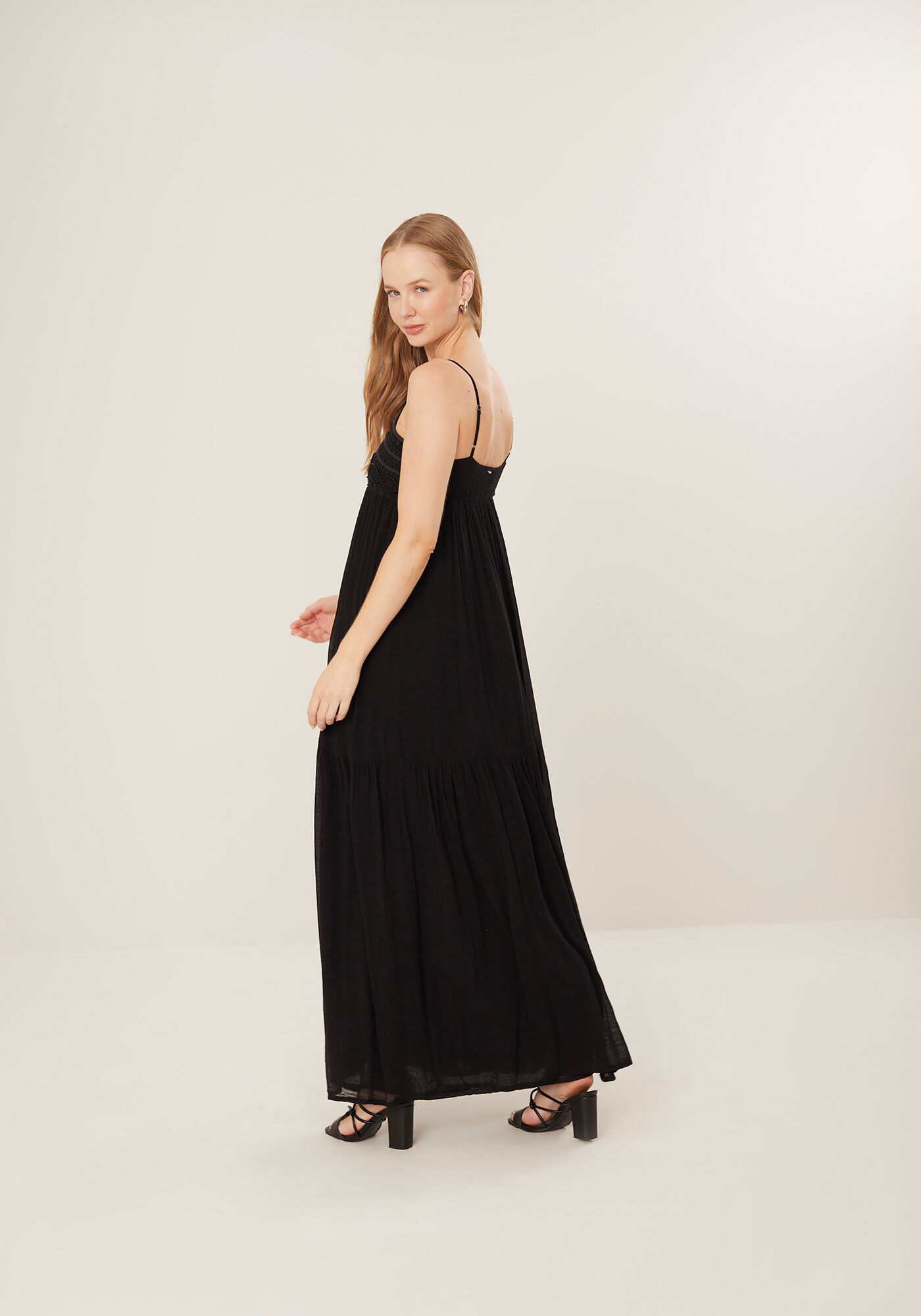 Vestido Longo de Al&ccedil;as Finas, , large.